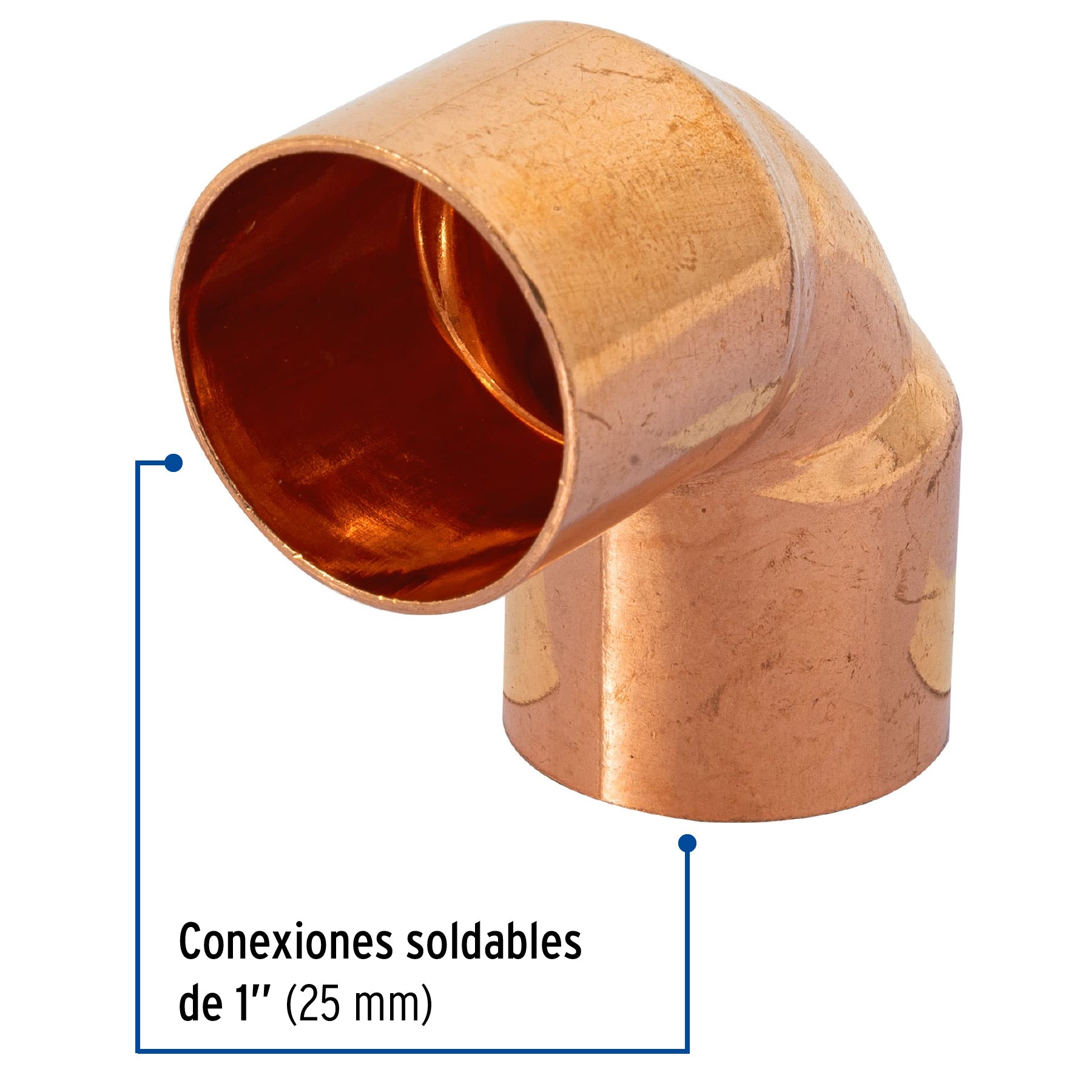 Codo de cobre 90∞ de 1", Foset Basic