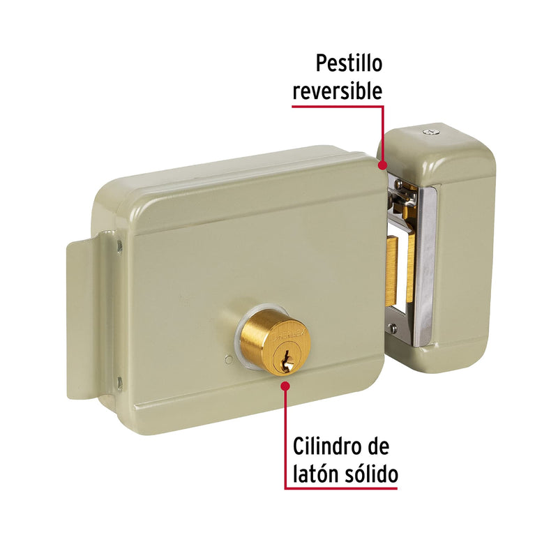 Cerradura electromecánica sin botón,  derecha,  Hermex