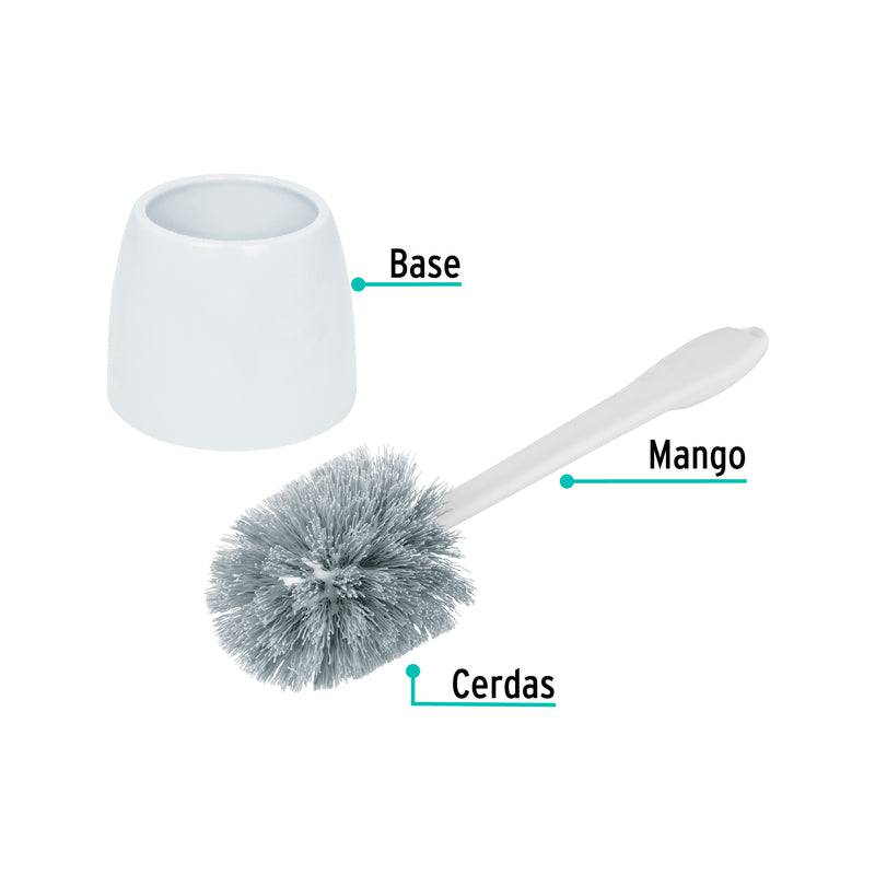 Cepillo sanitario de plástico con base,  Klintek