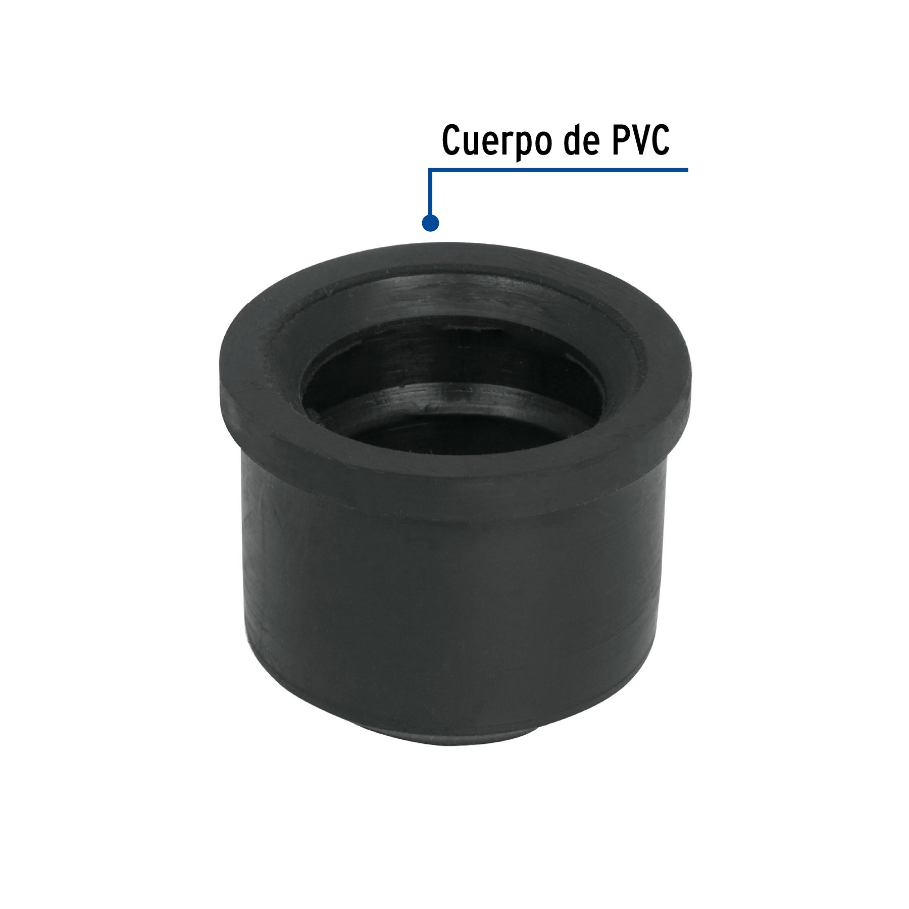 Chupón de PVC, 1-1/2" x 1-1/4", Foset