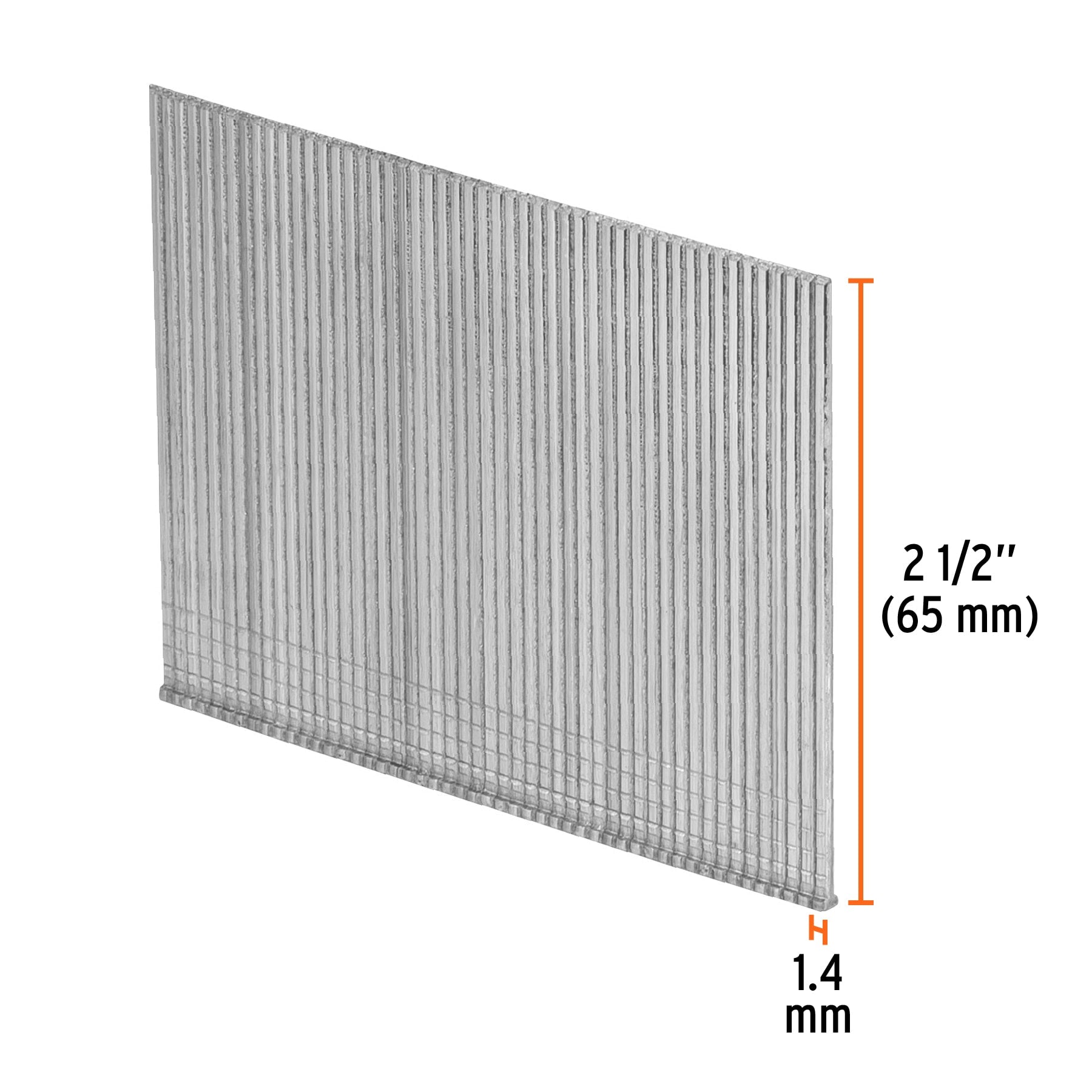 Caja con 2500 clavos calibre 16, 64 mm para CLNE-16, Truper