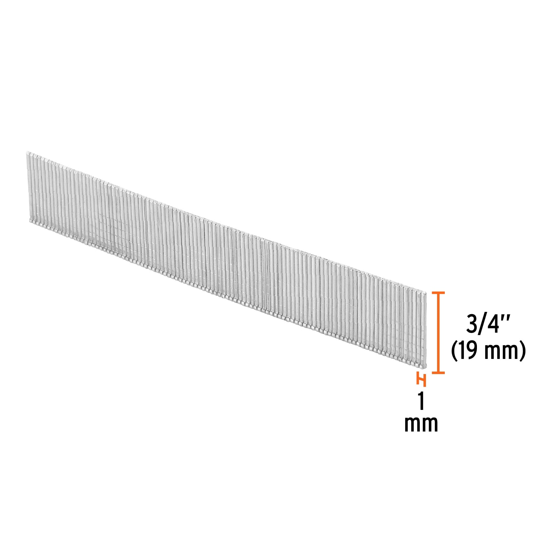 Caja con 5000 clavos calibre 18, 20 mm para CLNE-18, Truper