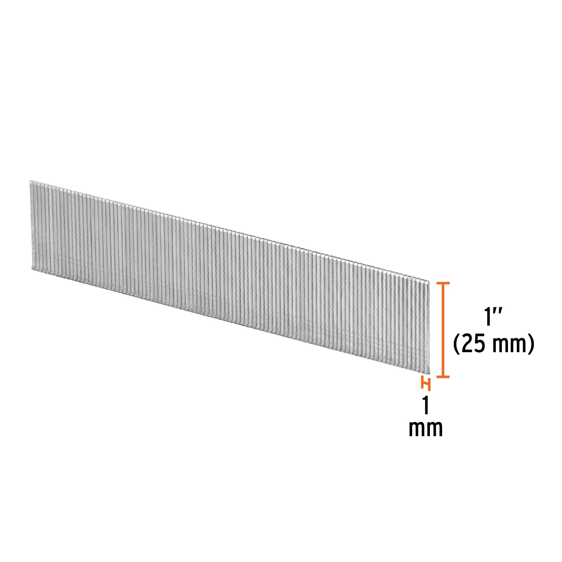 Caja con 5000 clavos calibre 18, 25 mm para CLNE-18, Truper