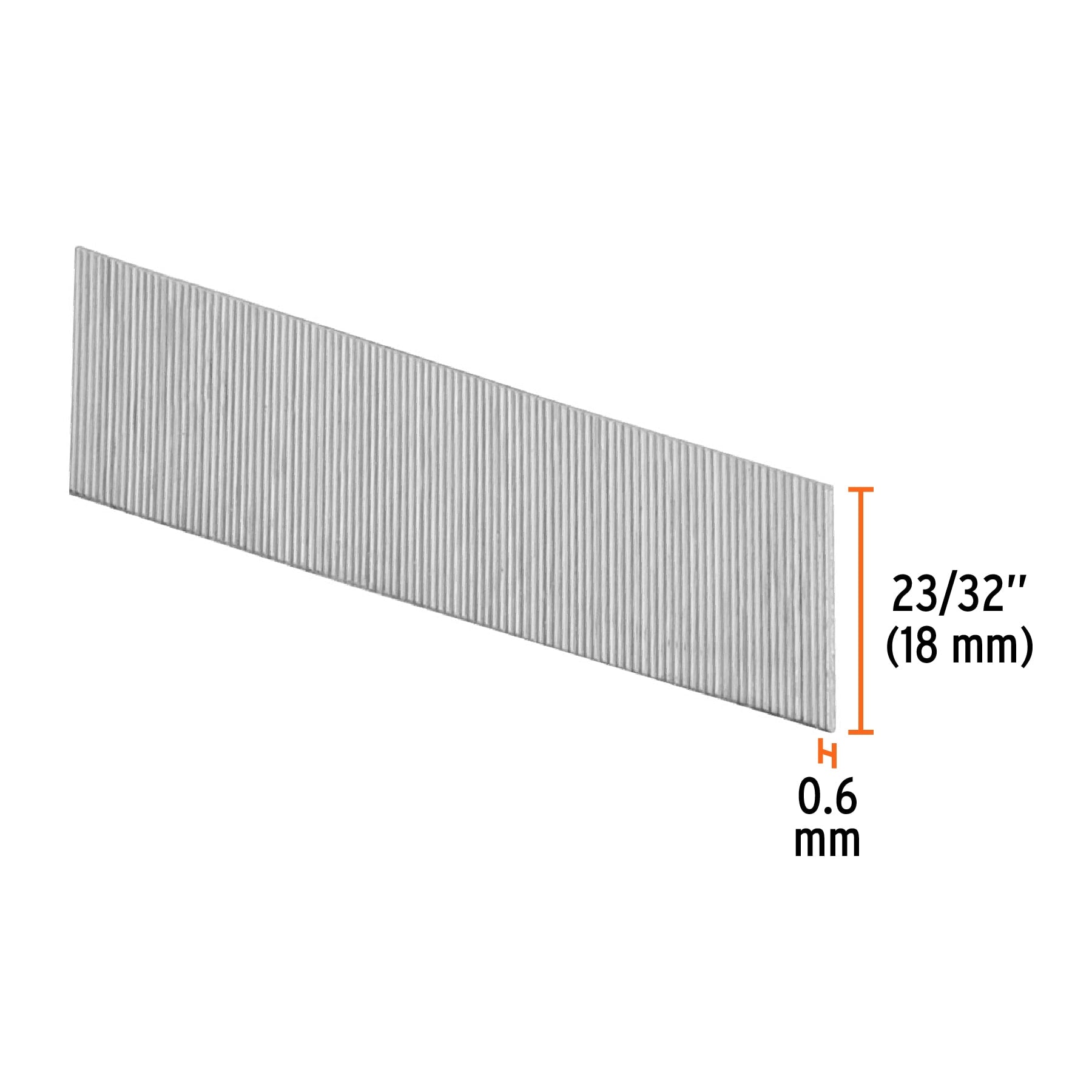 Caja con 10000 clavos calibre 23, 18 mm para CLNE-23, Truper
