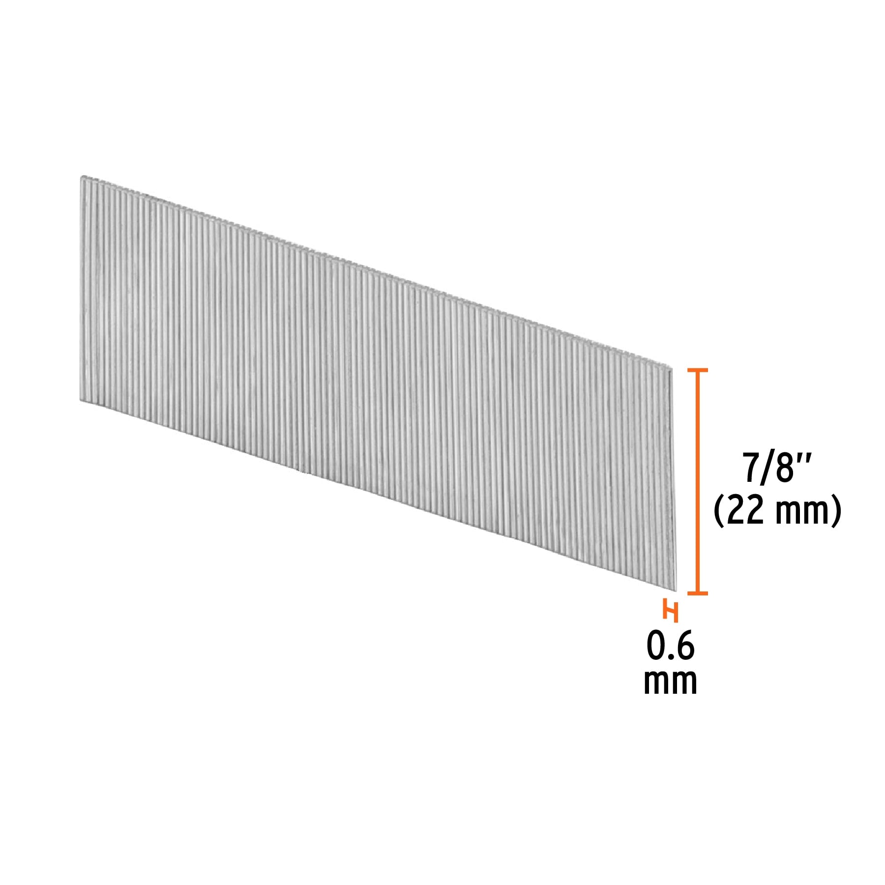 Caja con 10000 clavos calibre 23, 22 mm para CLNE-23, Truper