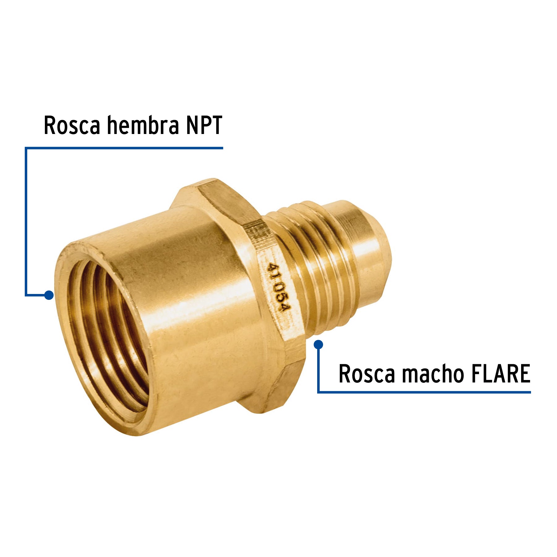 Niple campana de latón de 5/16" X 3/8", Foset