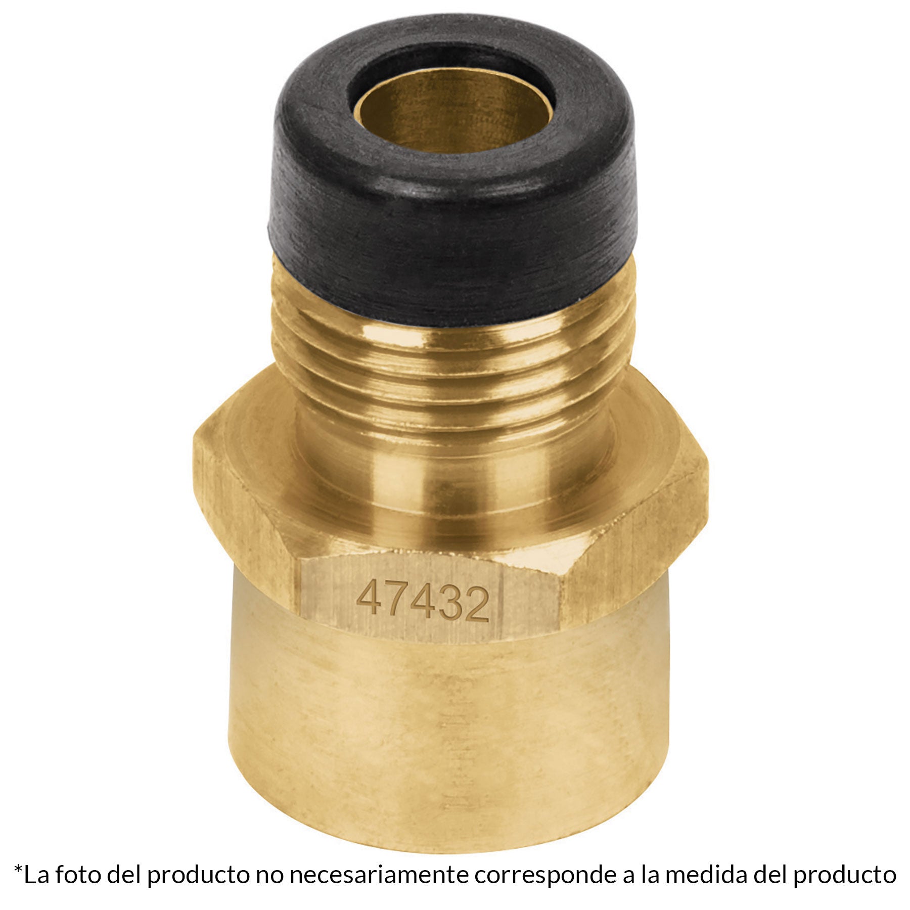 Niple campana de latón de 5/16" X 1/2", Foset