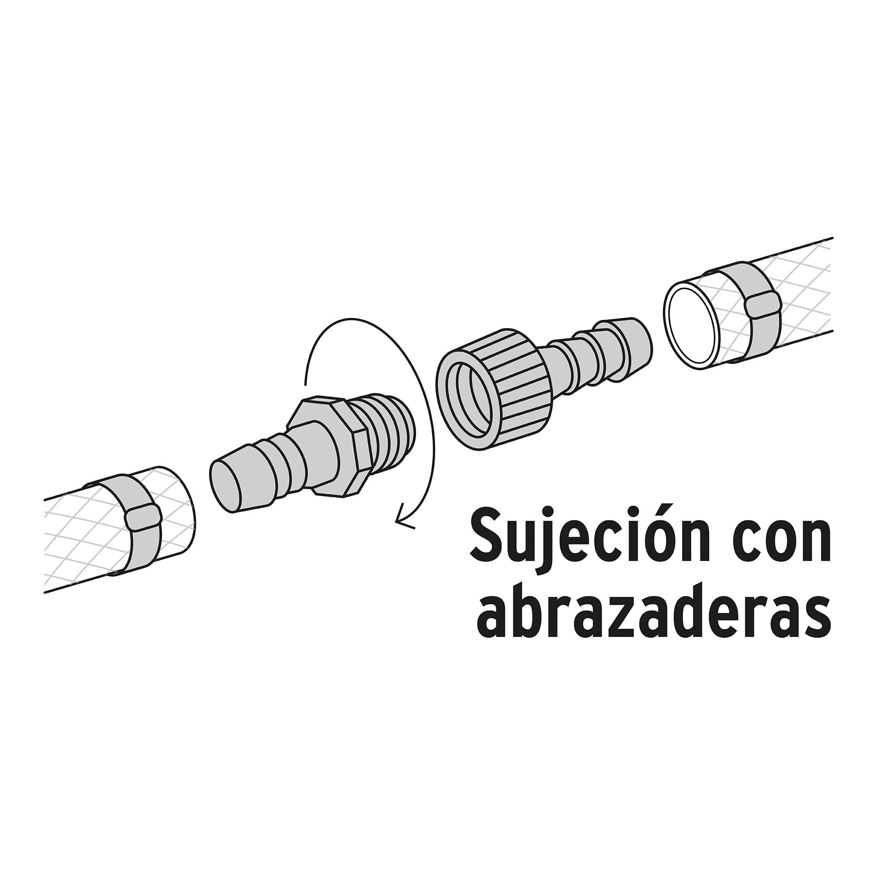 Juego de conectores de 1/2" de polipropileno, Foset