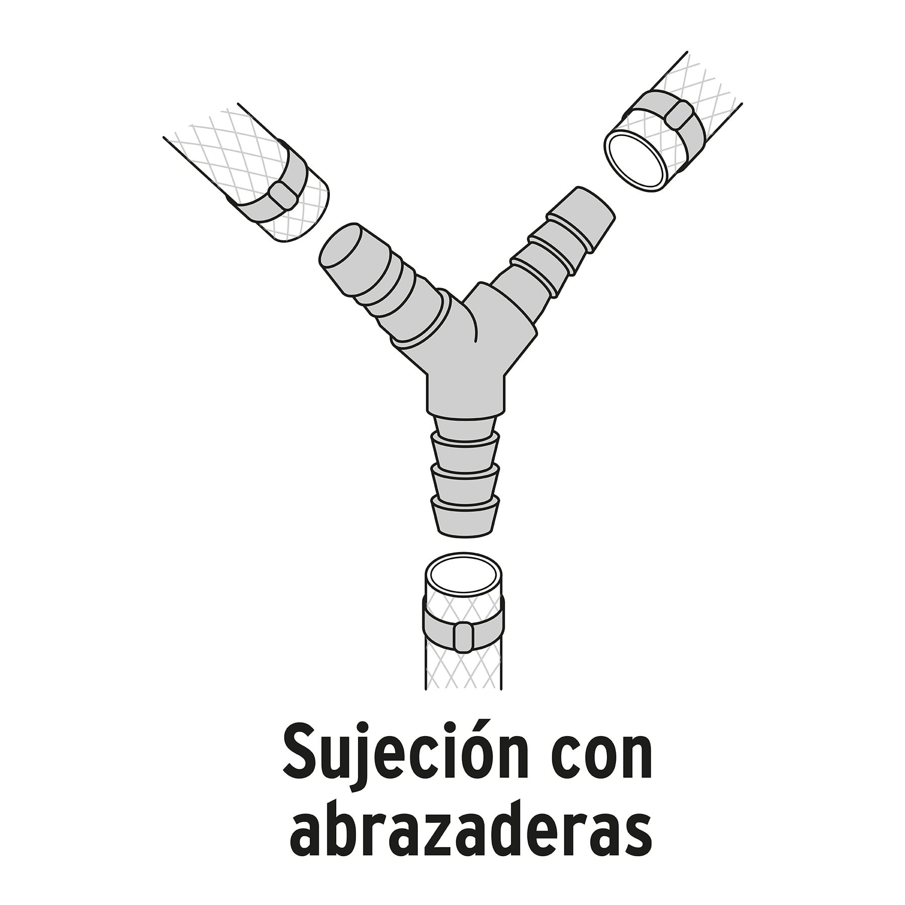 Yee inserción 1/2" de polipropileno, Foset