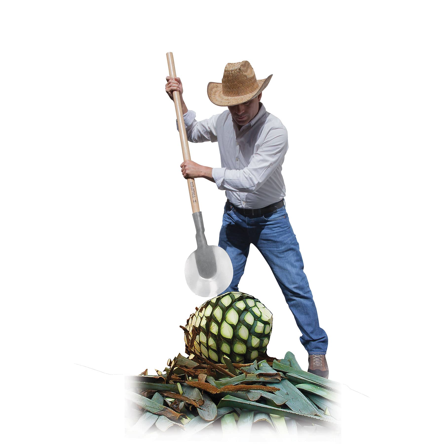 Coa agavera con mango de madera de 54", Truper