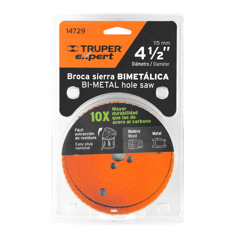 Brocasierra bimetálica 4-1/2",  Truper Expert