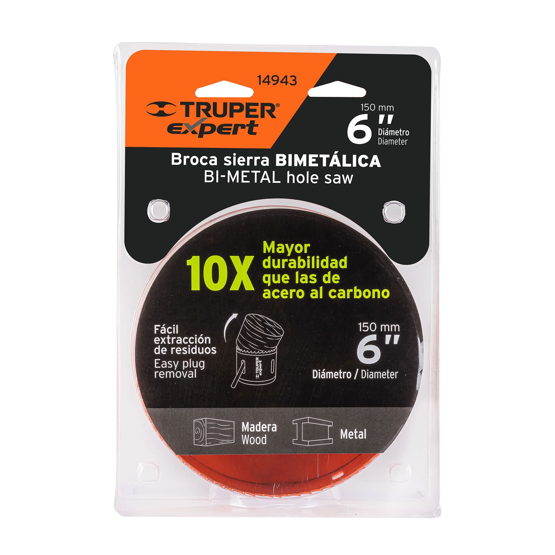 Brocasierra bimetálica 6", Truper Expert