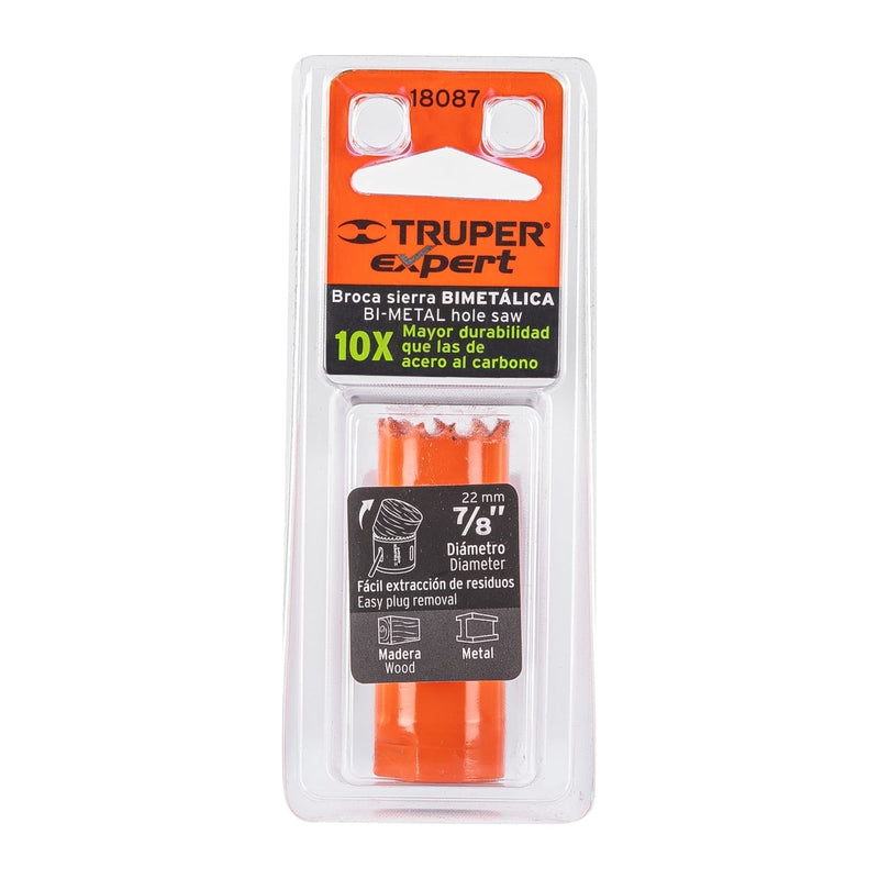 Brocasierra bimetálica 7/8",  Truper Expert
