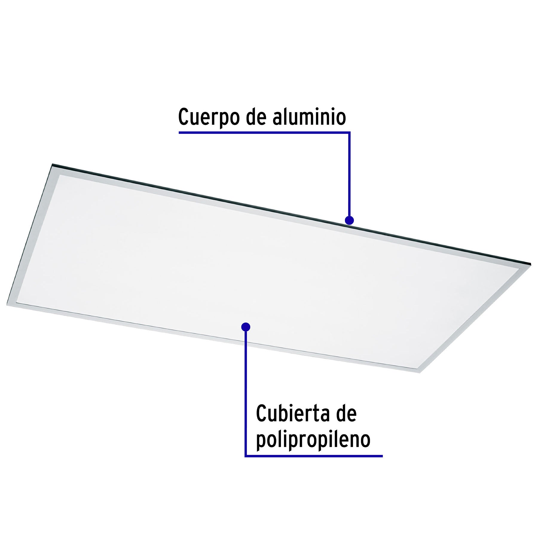 Panel delgado colgante de LED 65 W 60 x 120 cm luz neutra