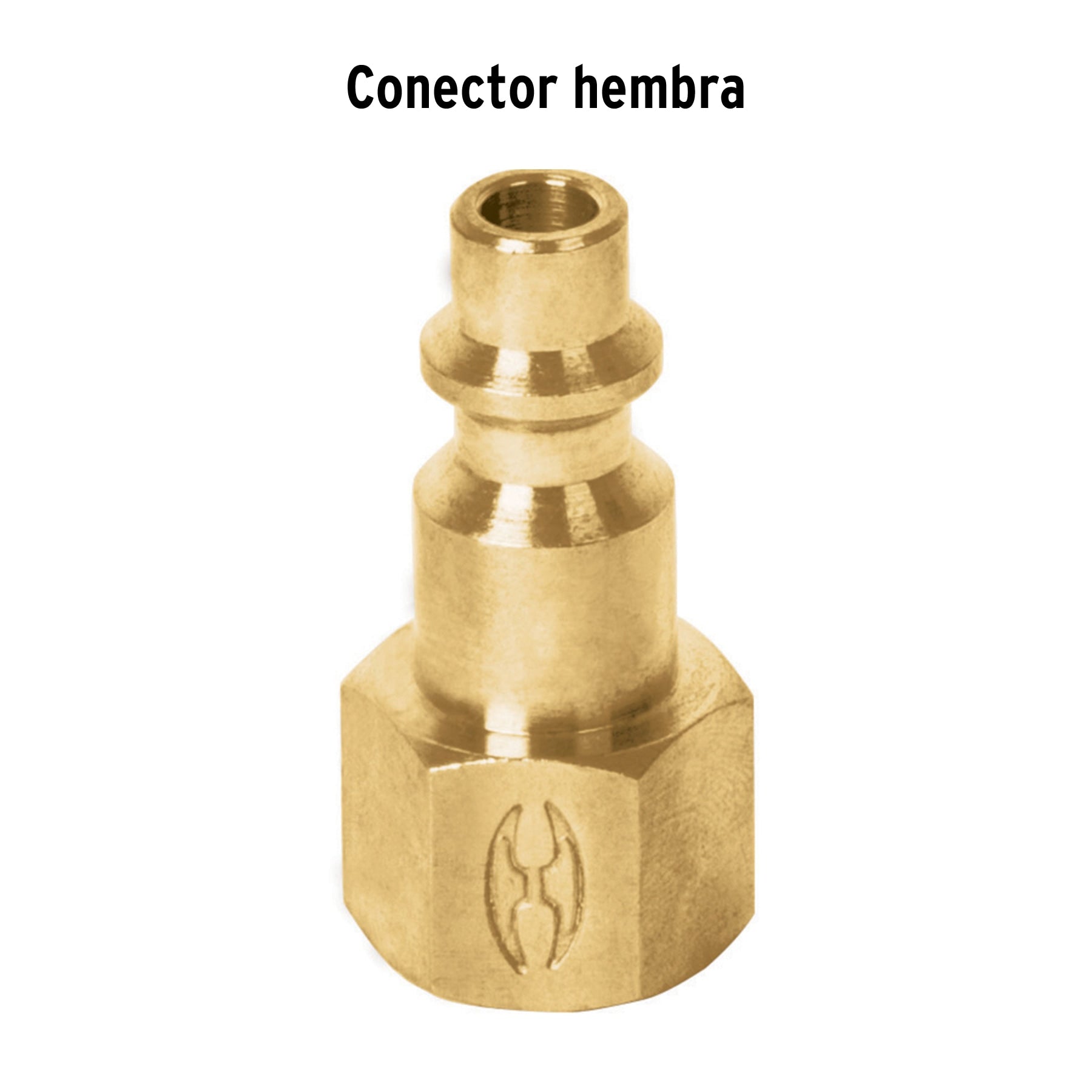 Conector rápido de latón, hembra, cuerda 1/4" NPT, Truper