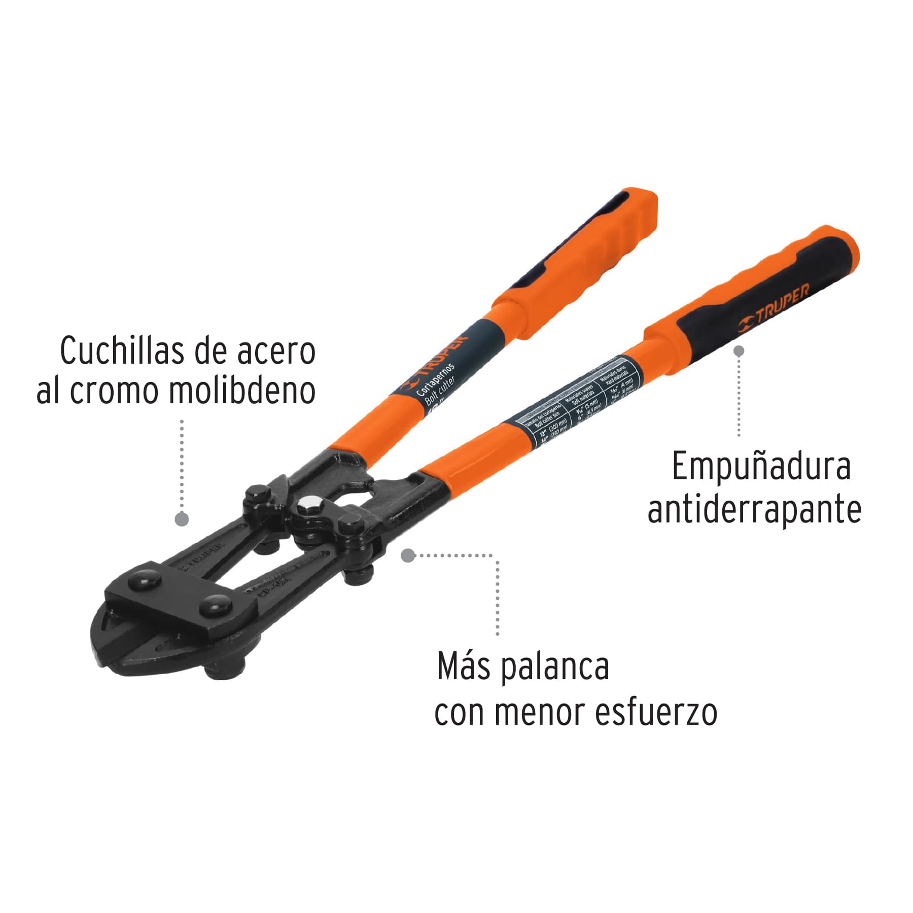Cortapernos 18", profesional, Truper
