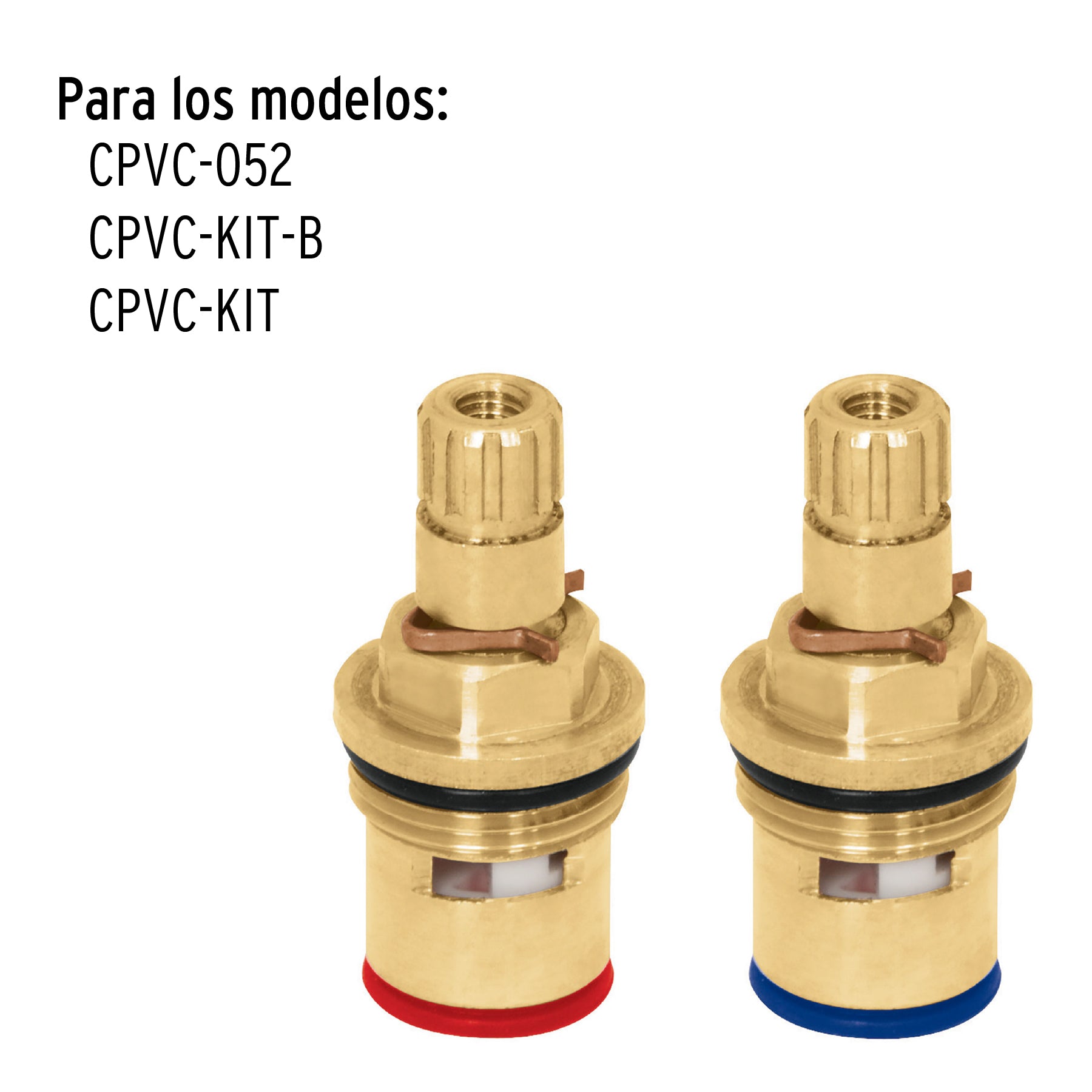 Bolsa con 2 cartuchos cerámicos para llaves de empotrar de CPVC