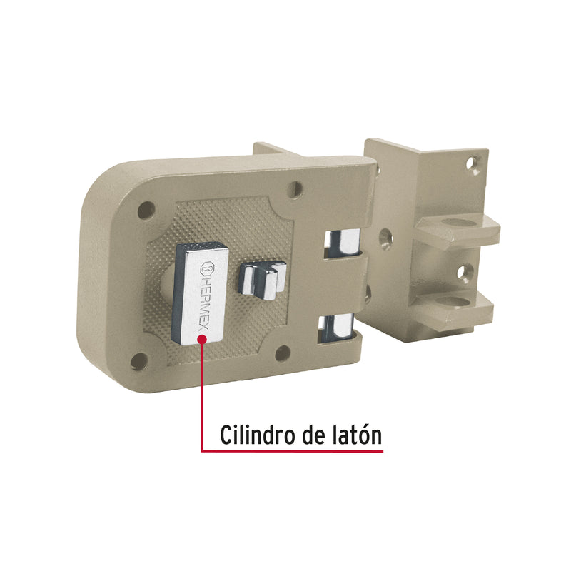 Cerradura sobreponer,  puerta corrediza,  mariposa,  derecha