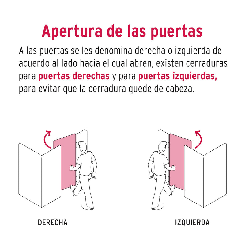 Cerradura sobreponer der instala-fácil,  blíster,  Basic