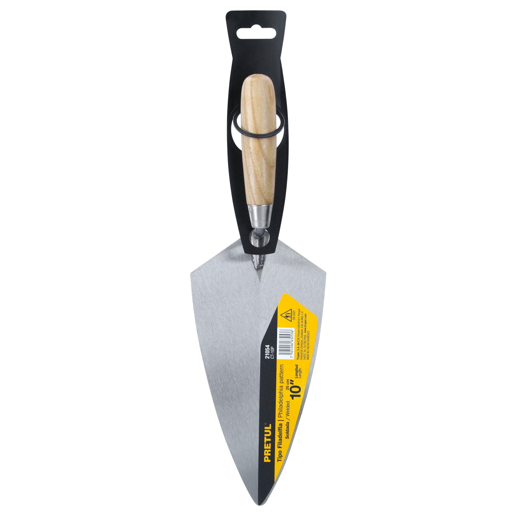 Cuchara para albañil 10" tipo Filadelfia, Pretul