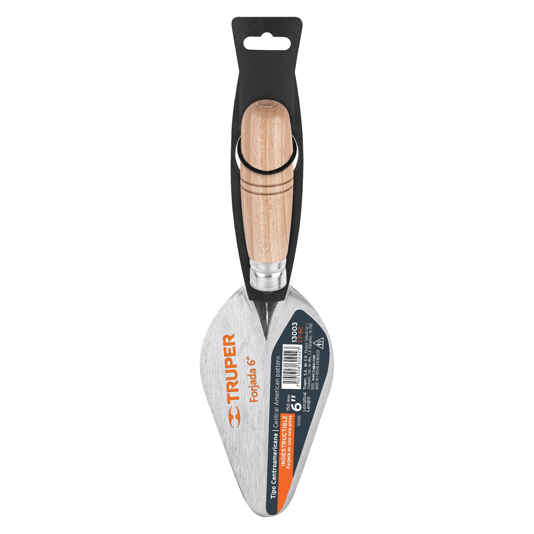 Cuchara para albañil 6" forjada tipo Centroamericana, Truper