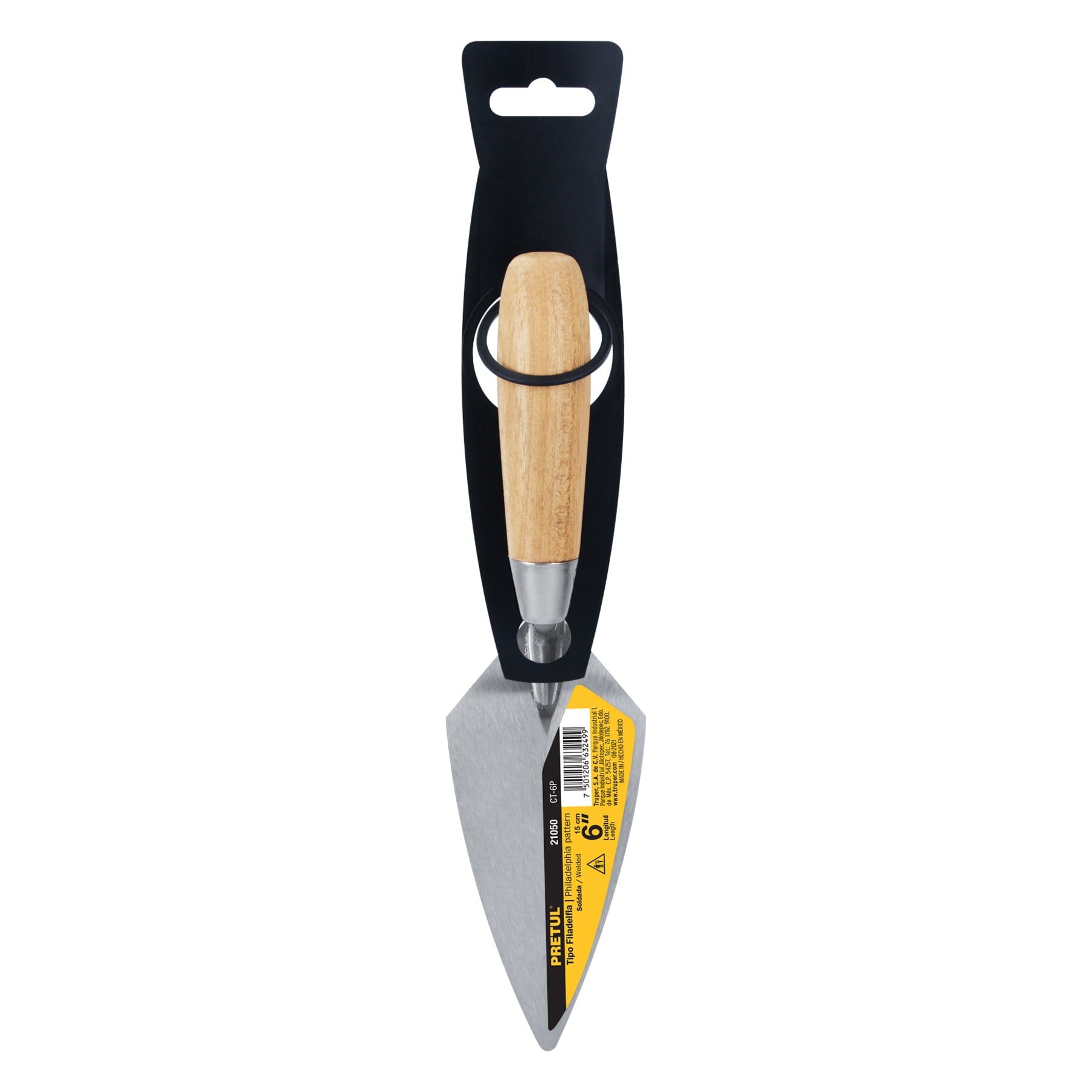 Cuchara para albañil 6" tipo Filadelfia, Pretul