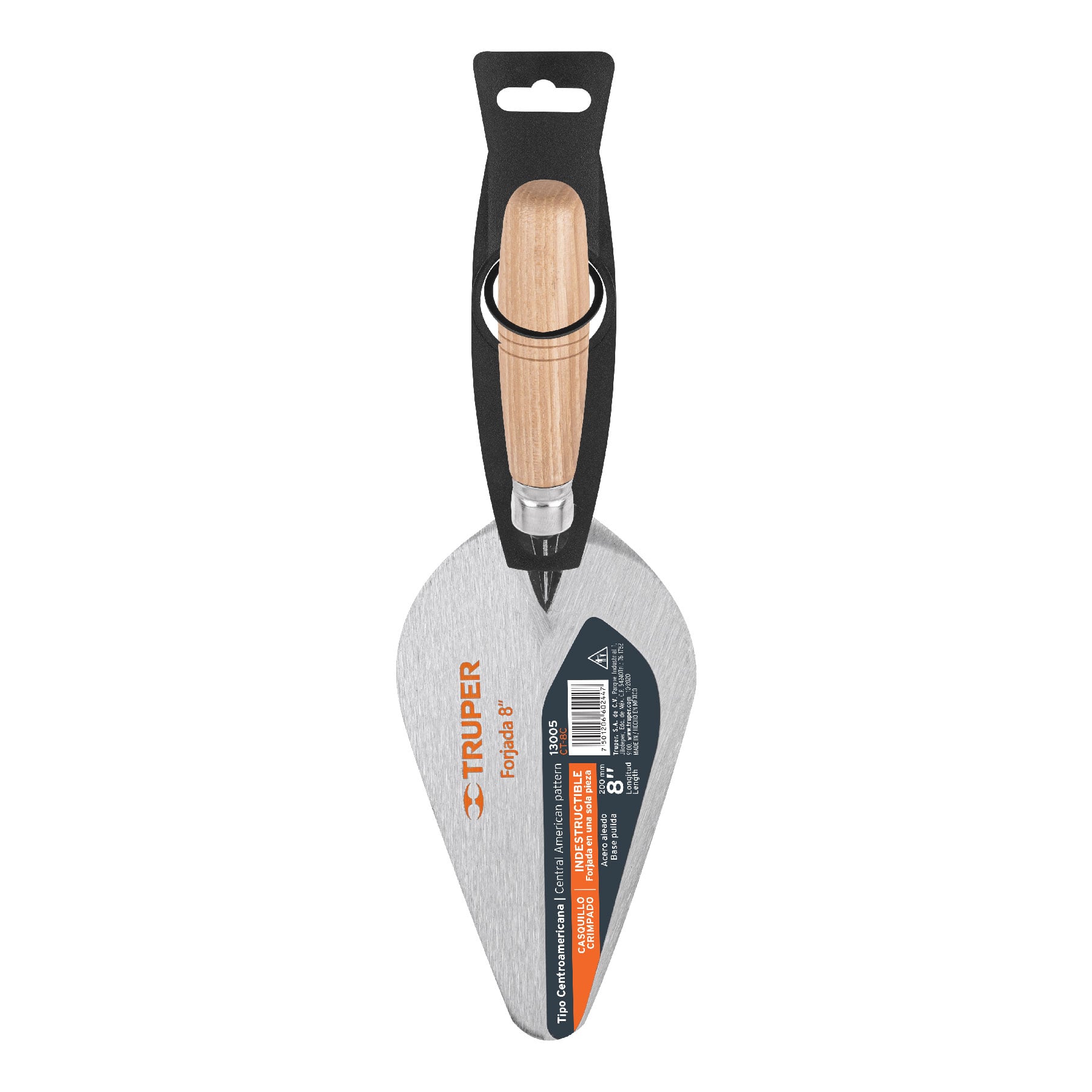 Cuchara para albañil 8" forjada tipo Centroamericana, Truper
