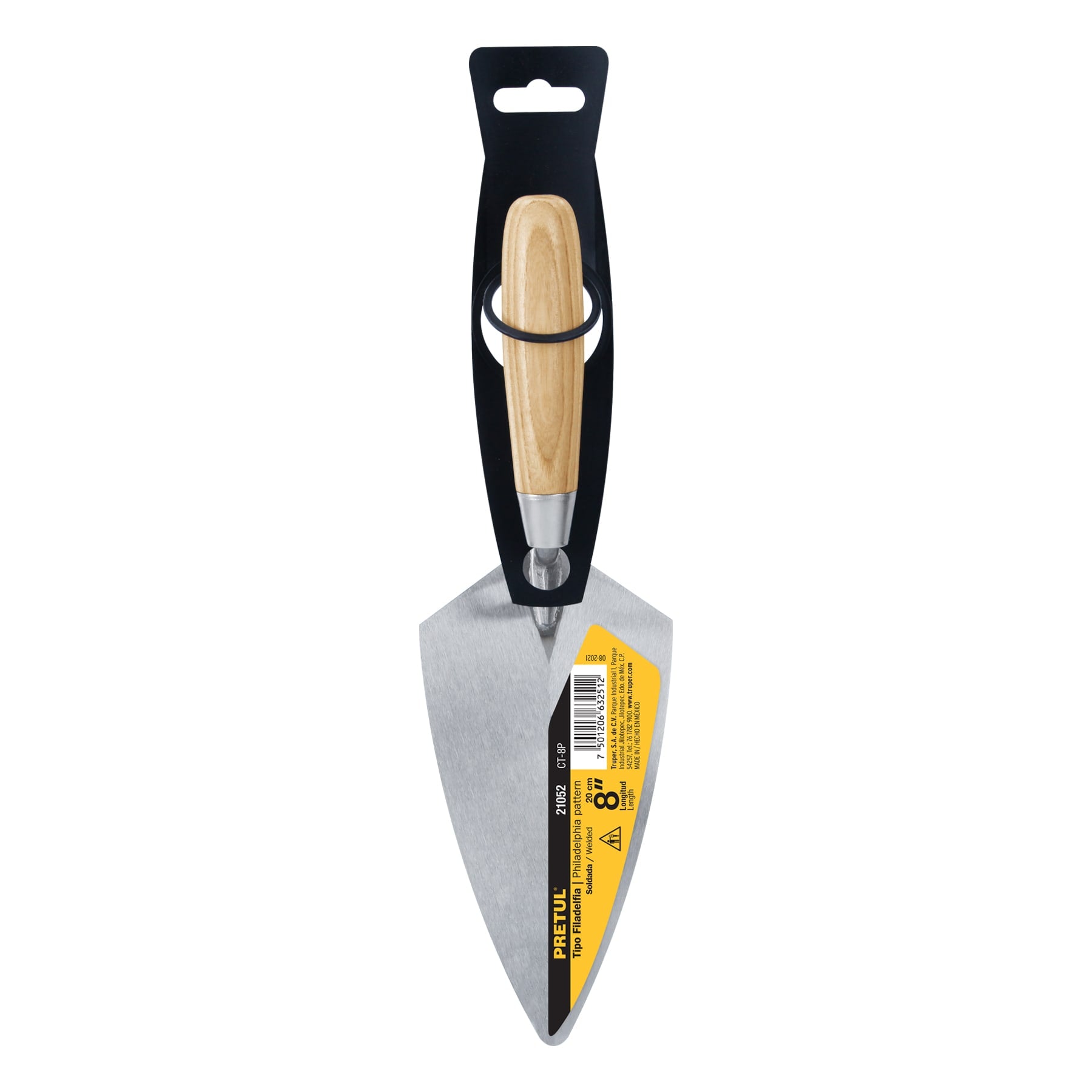 Cuchara para albañil 8" tipo Filadelfia, Pretul