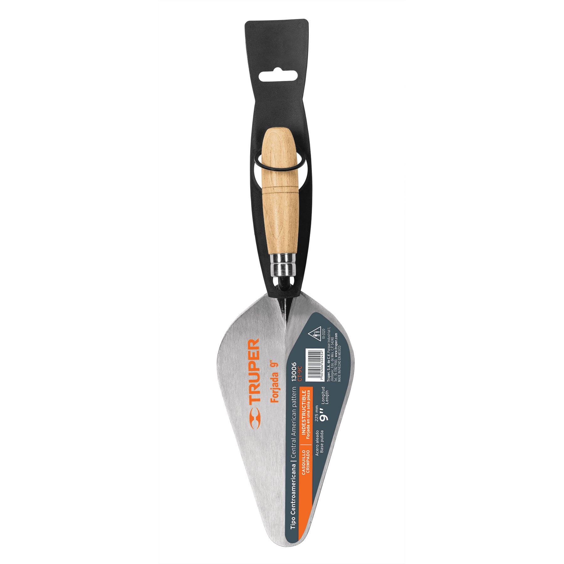 Cuchara para albañil 9" forjada tipo Centroamericana, Truper