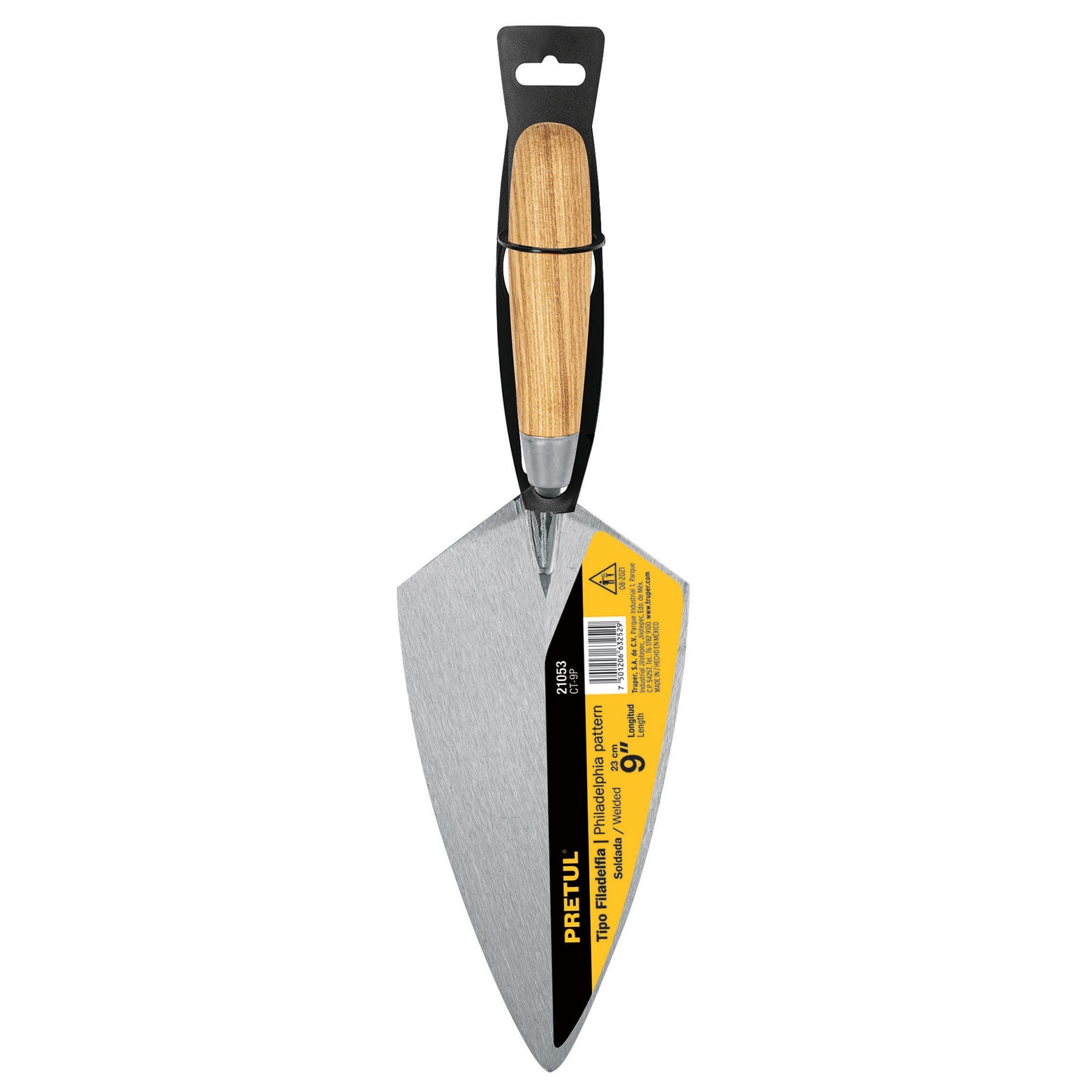 Cuchara para albañil 9" tipo Filadelfia, Pretul