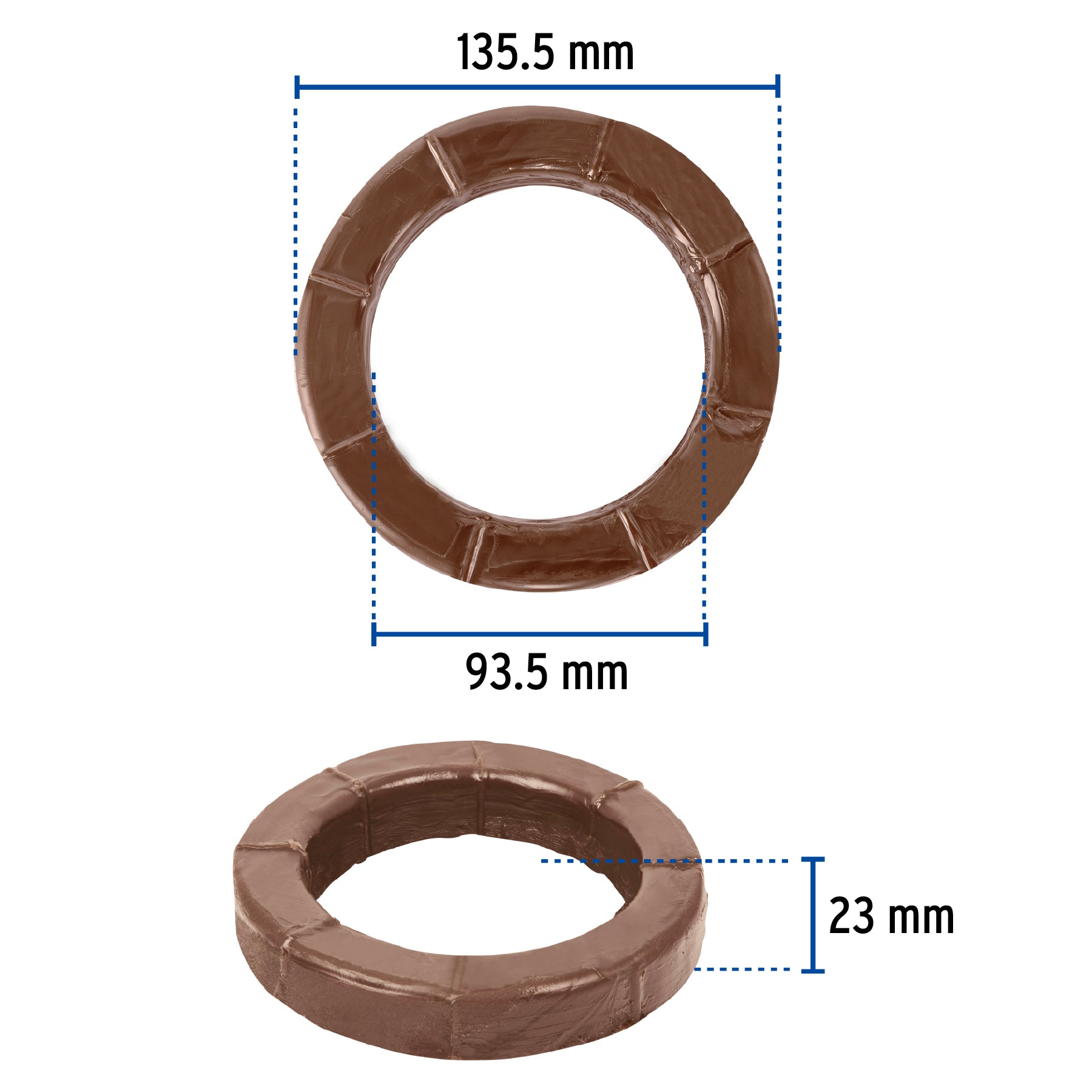 Cuello de cera sin guía para WC, 150 g, Foset