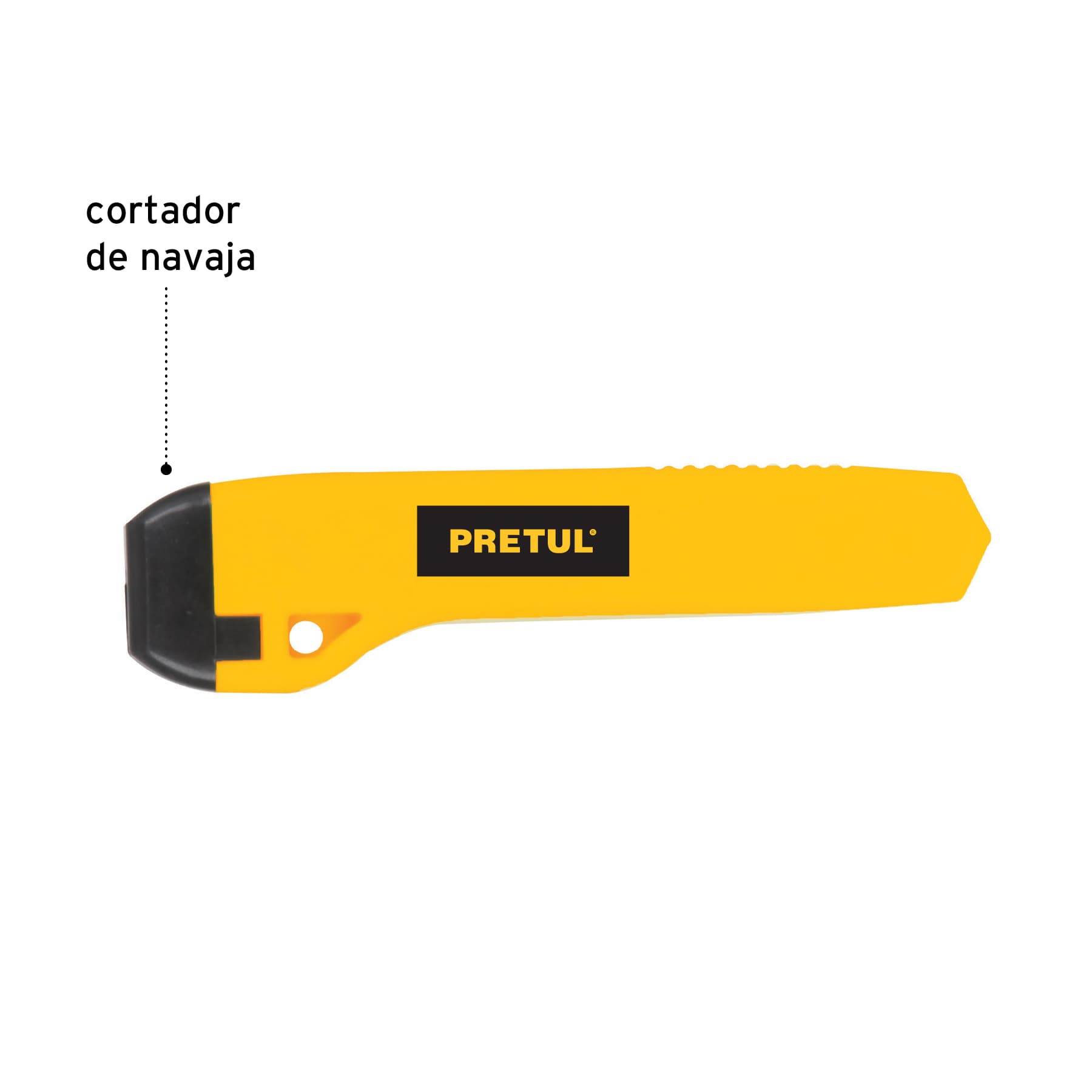 Cutter 18 mm plástico, Pretul