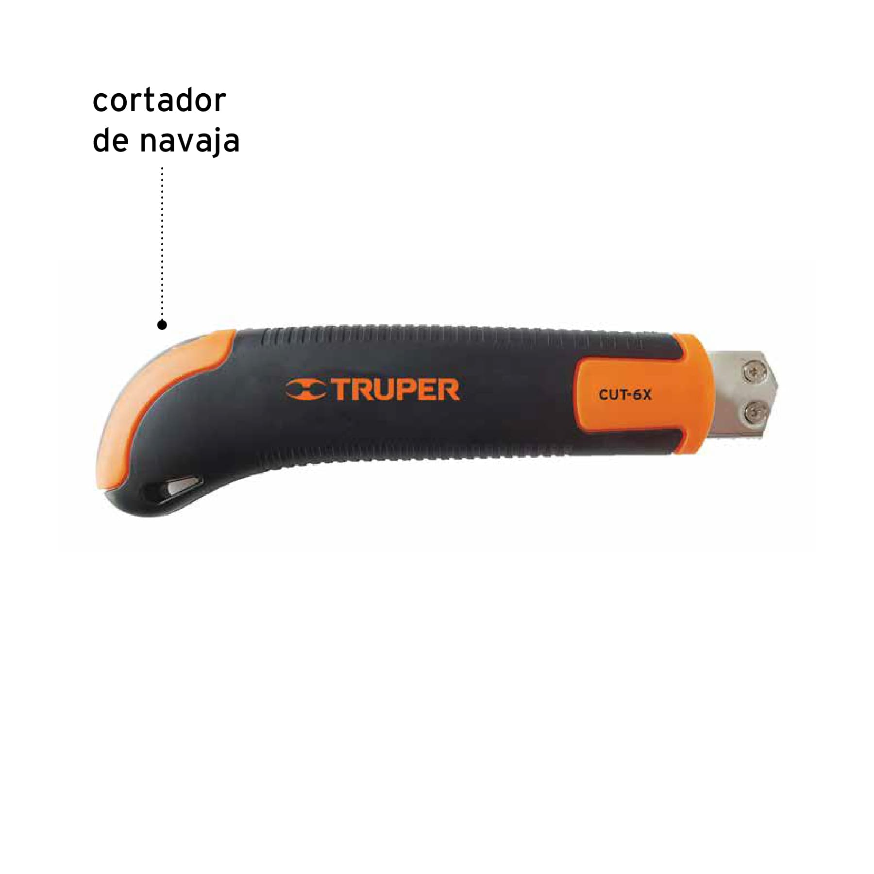 Cutter 18 mm profesional con alma metálica y grip, Truper