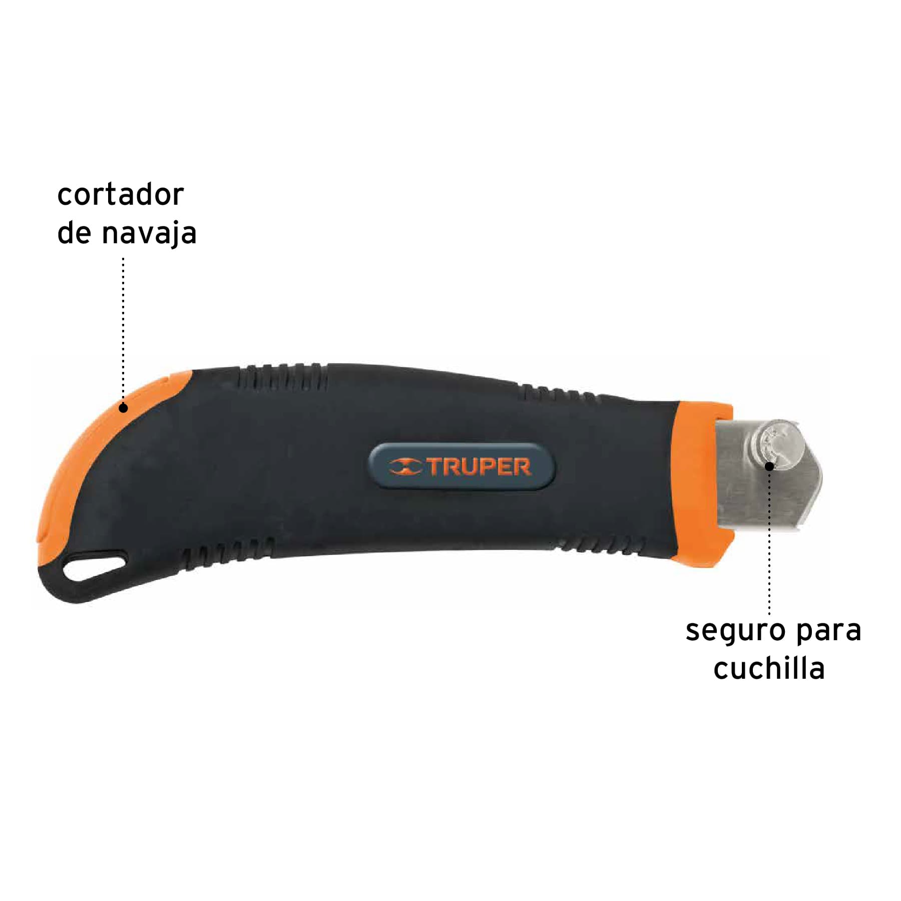 Cutter 25 mm profesional con alma metálica y grip, Truper