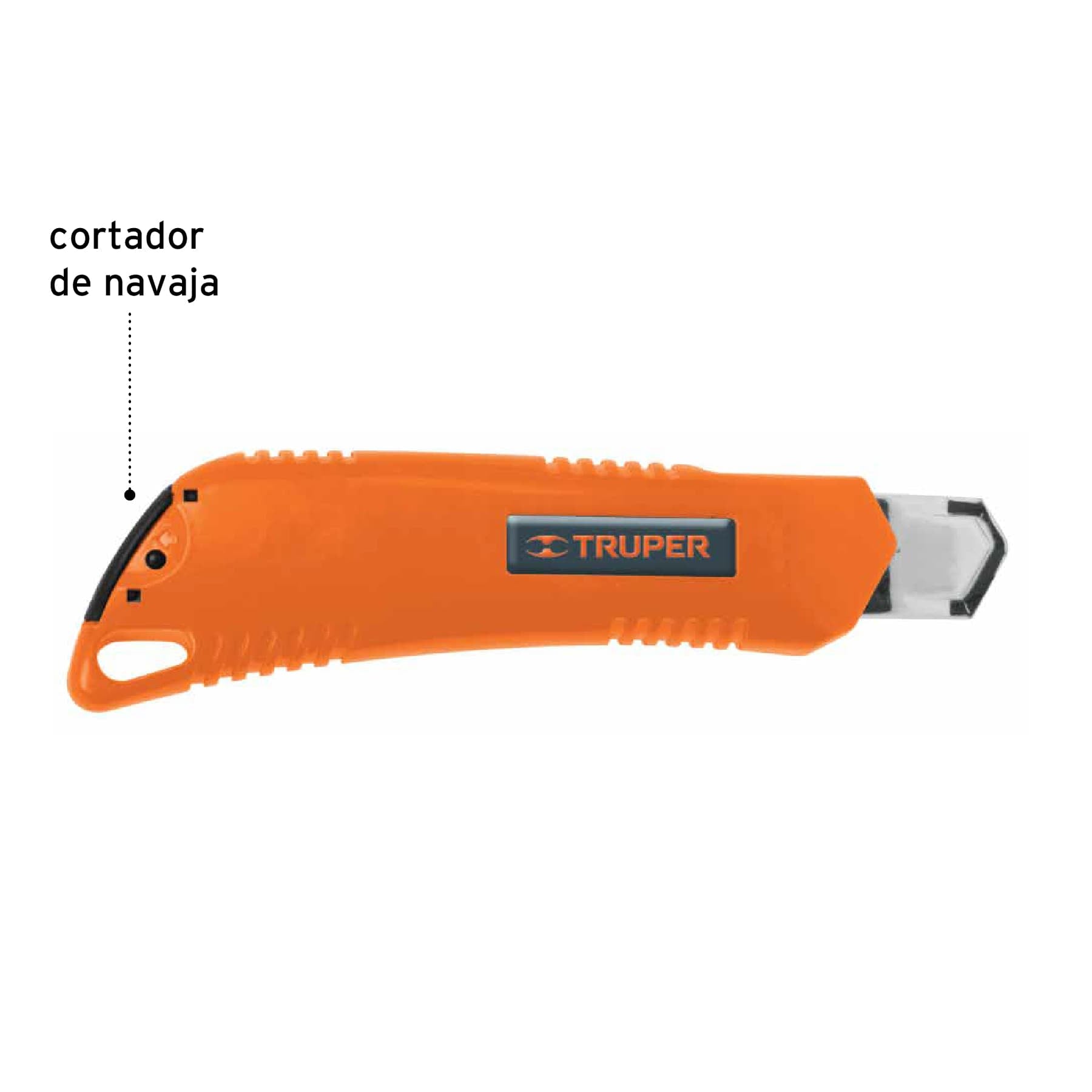 Cutter 25 mm reforzado de plástico con alma metálica, Truper