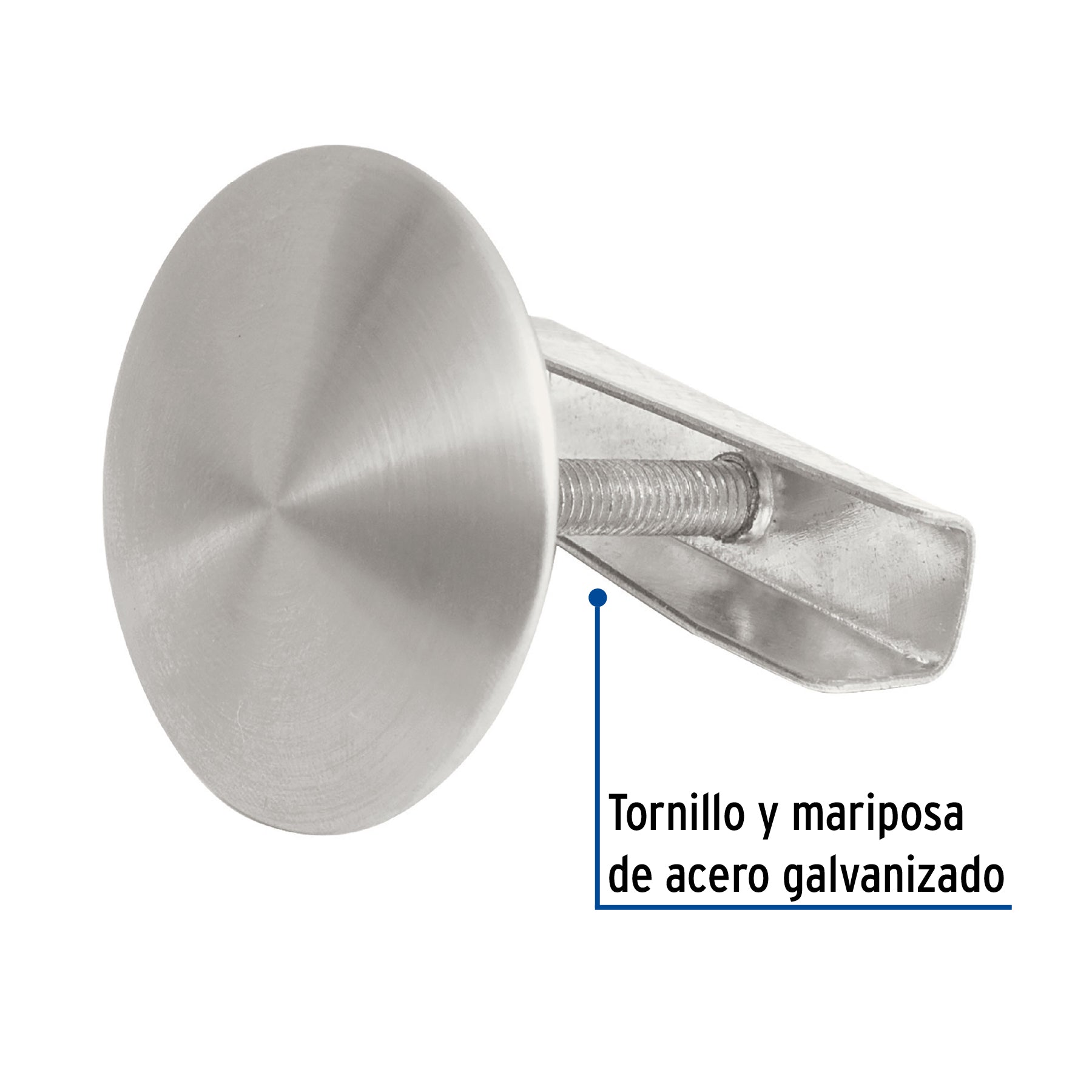 Cubretaladro de acero inoxidable 1-3/4" satín, Foset