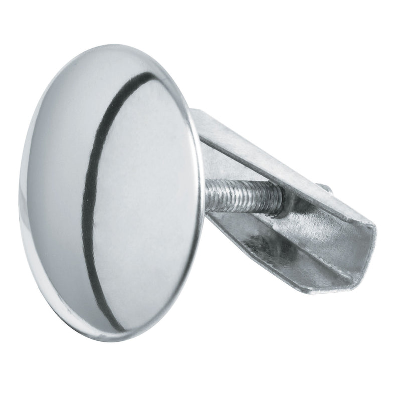 Cubretaladro cromo de 1-3/4" de acero inox,  diámetro 43 mm