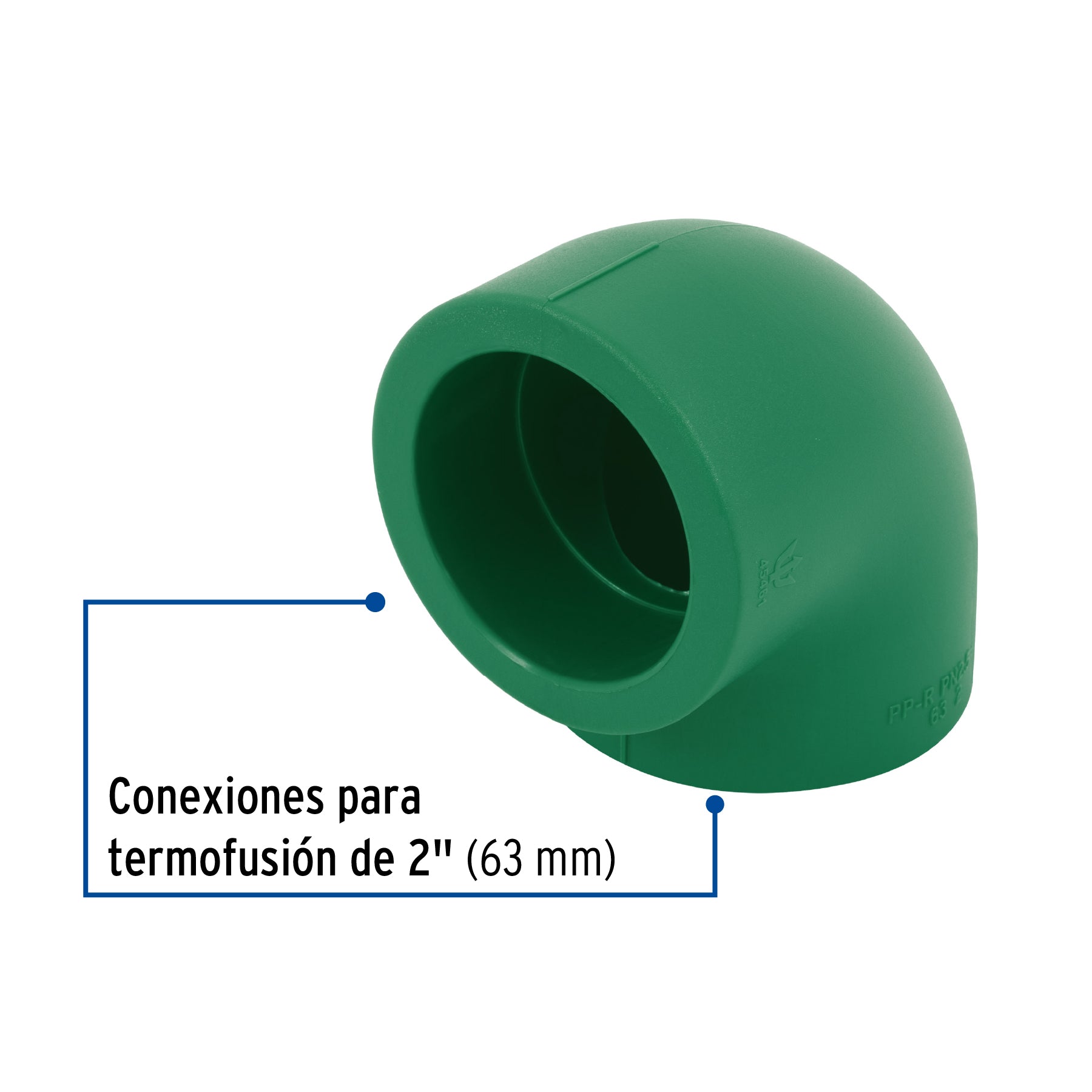 Codo 90∞ PPR, 2", Foset