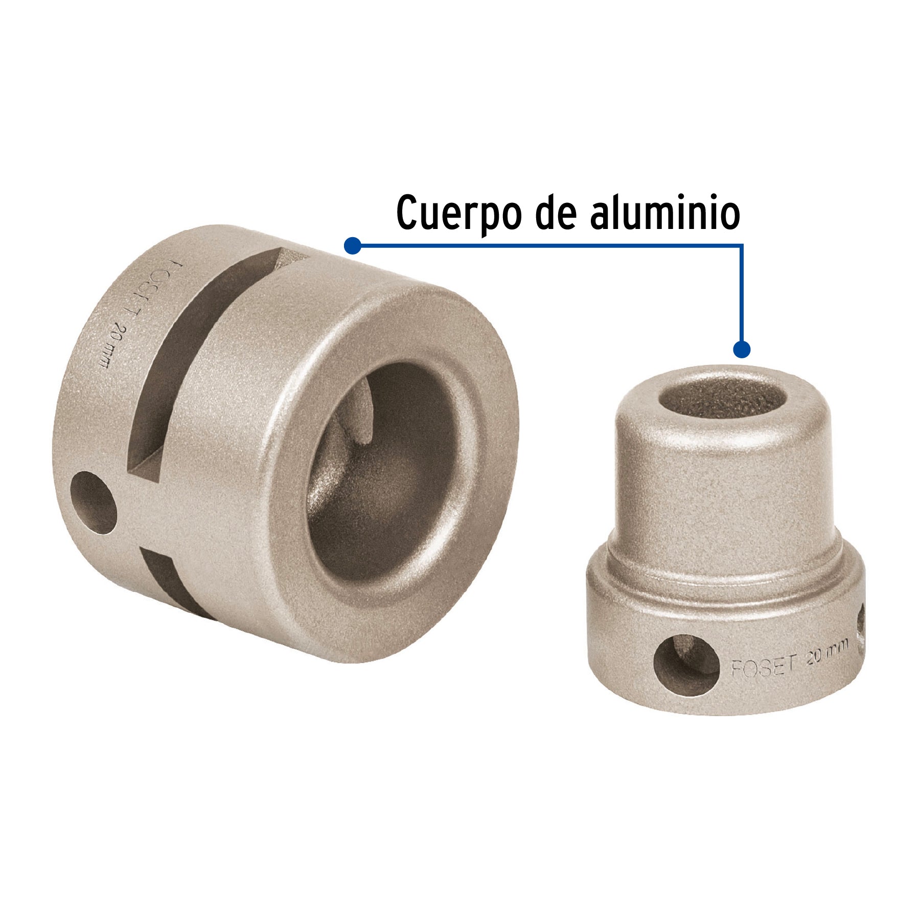 Dado para termofusora de 1/2" (20 mm), Foset