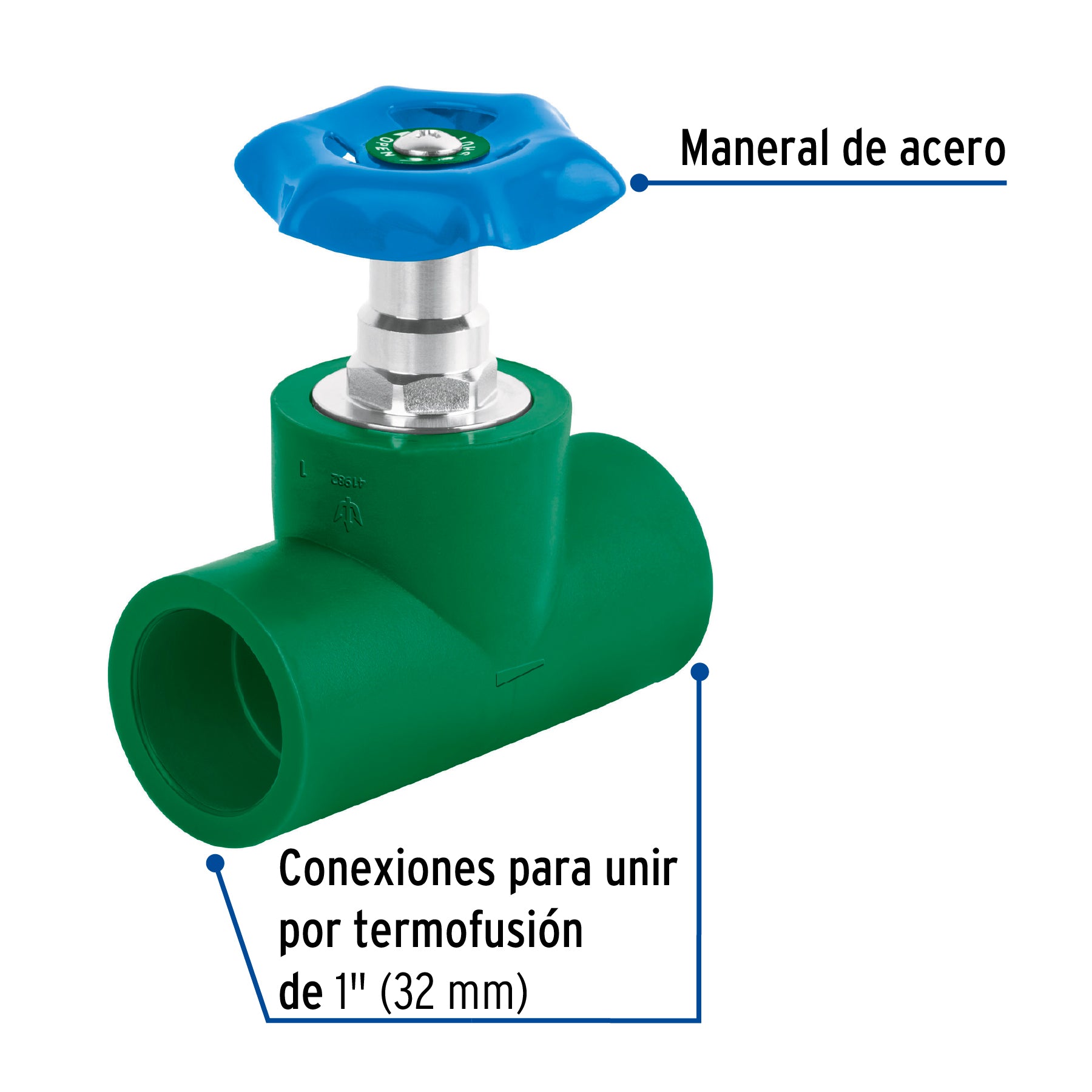 Válvula de globo de PPR 1", Foset