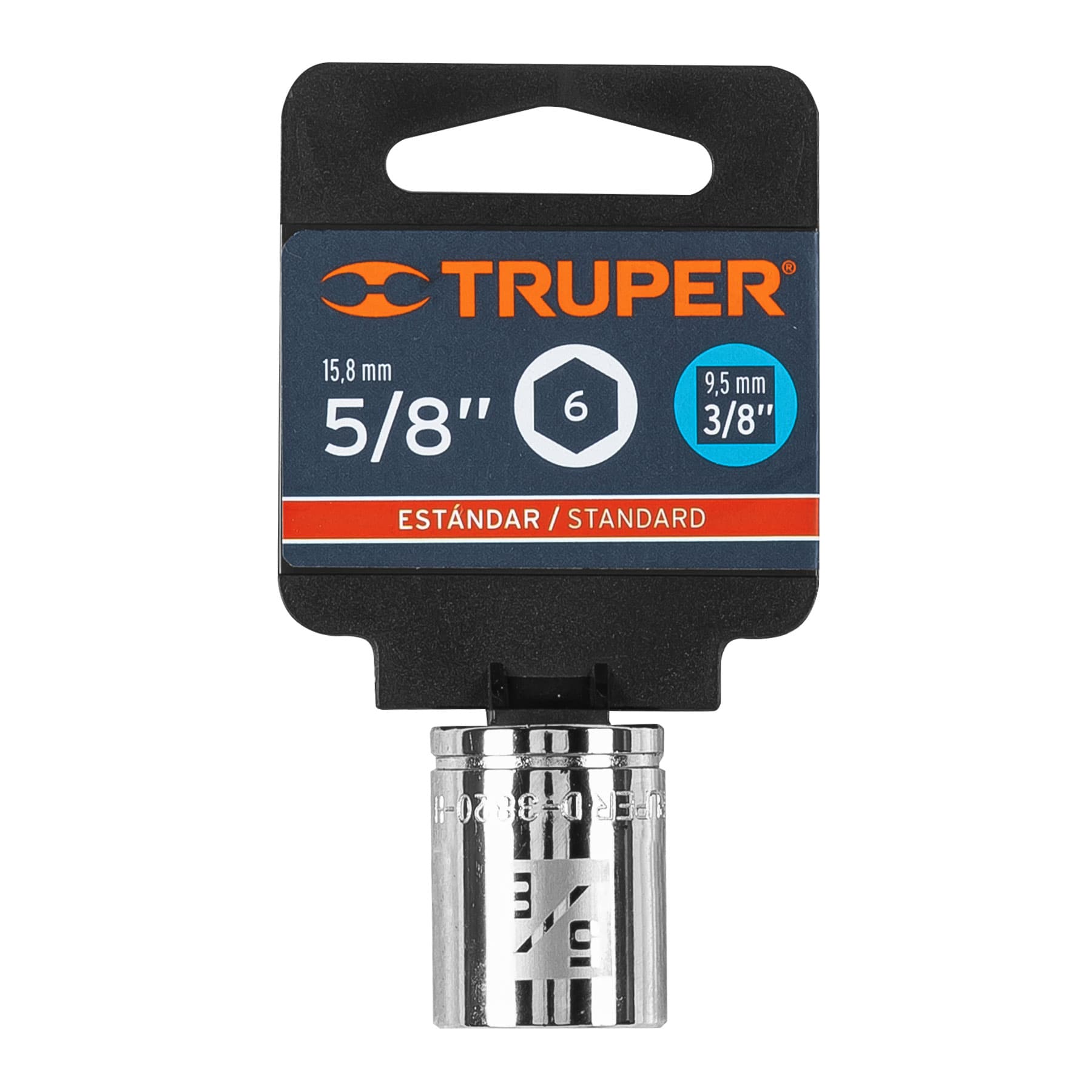 Dado de 5/8", 6 puntas, cuadro 3/8", Truper