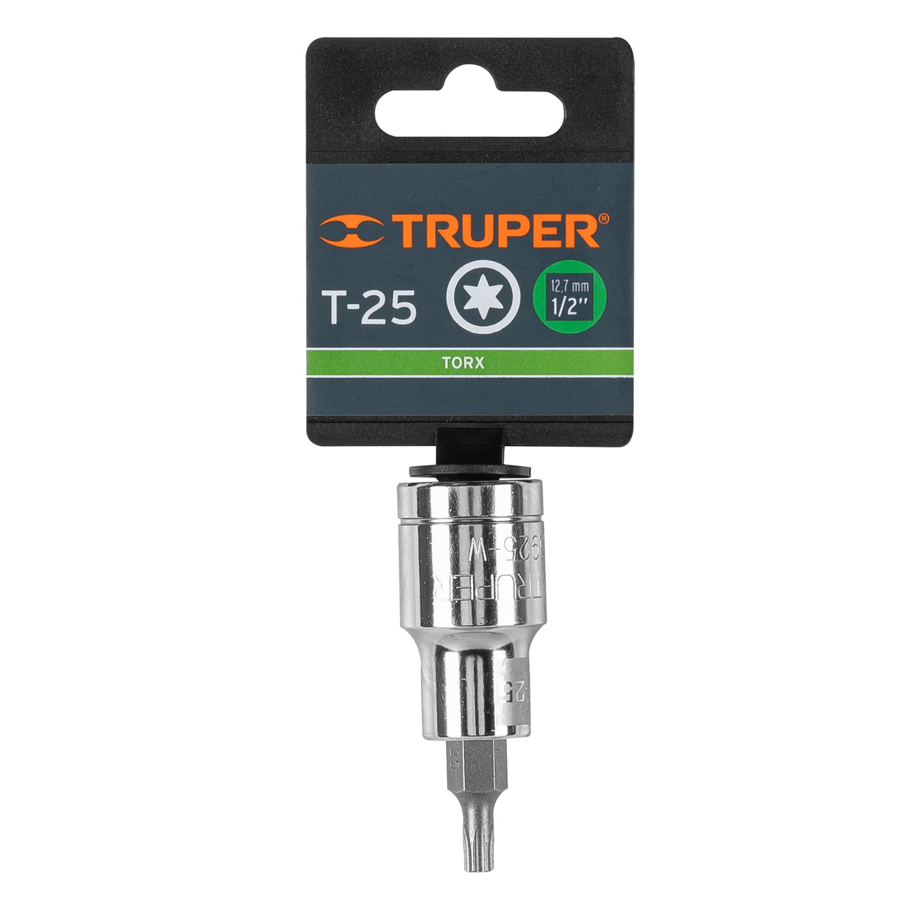 Dado punta torx T-25, cuadro 1/2", Truper