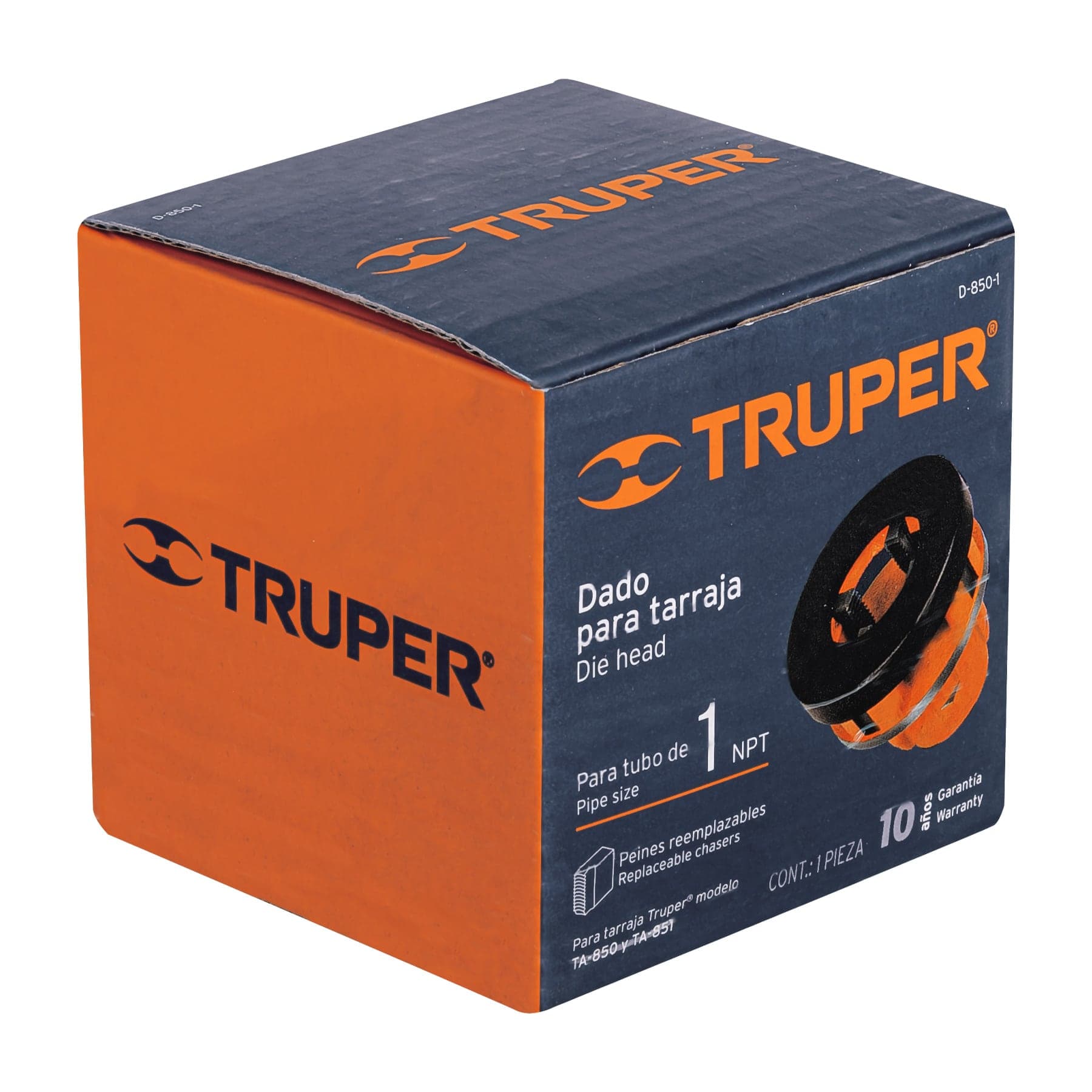 Dado 1" para tarrajas TA-850 y TA-851, Truper