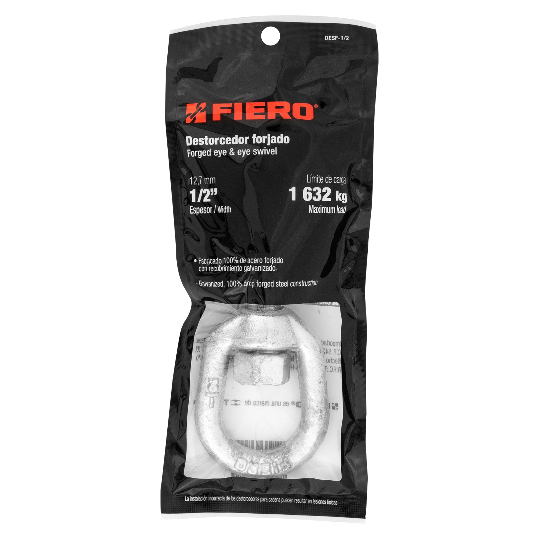 Destorcedor forjado de 1/2", Fiero