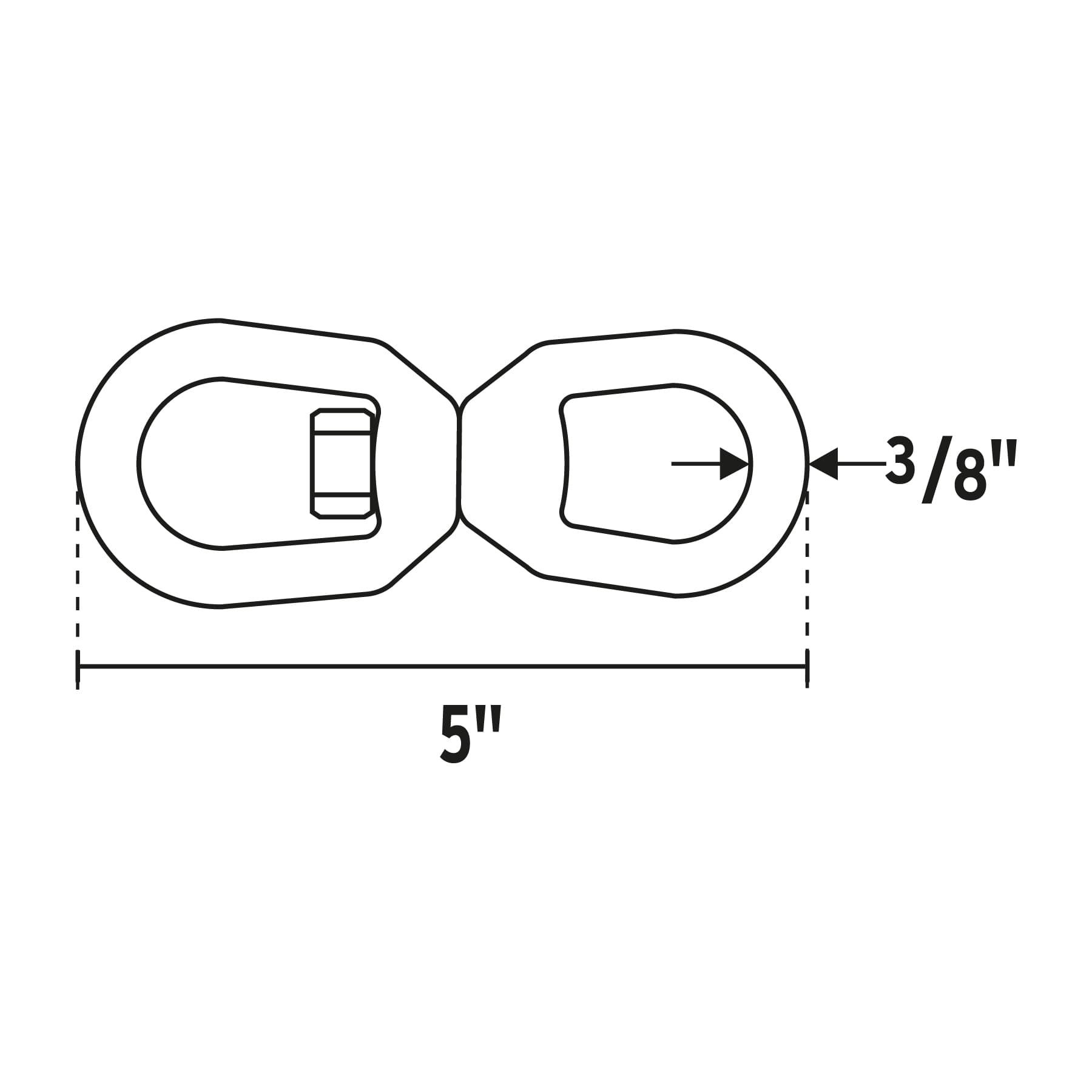 Destorcedor forjado de 3/8", Fiero