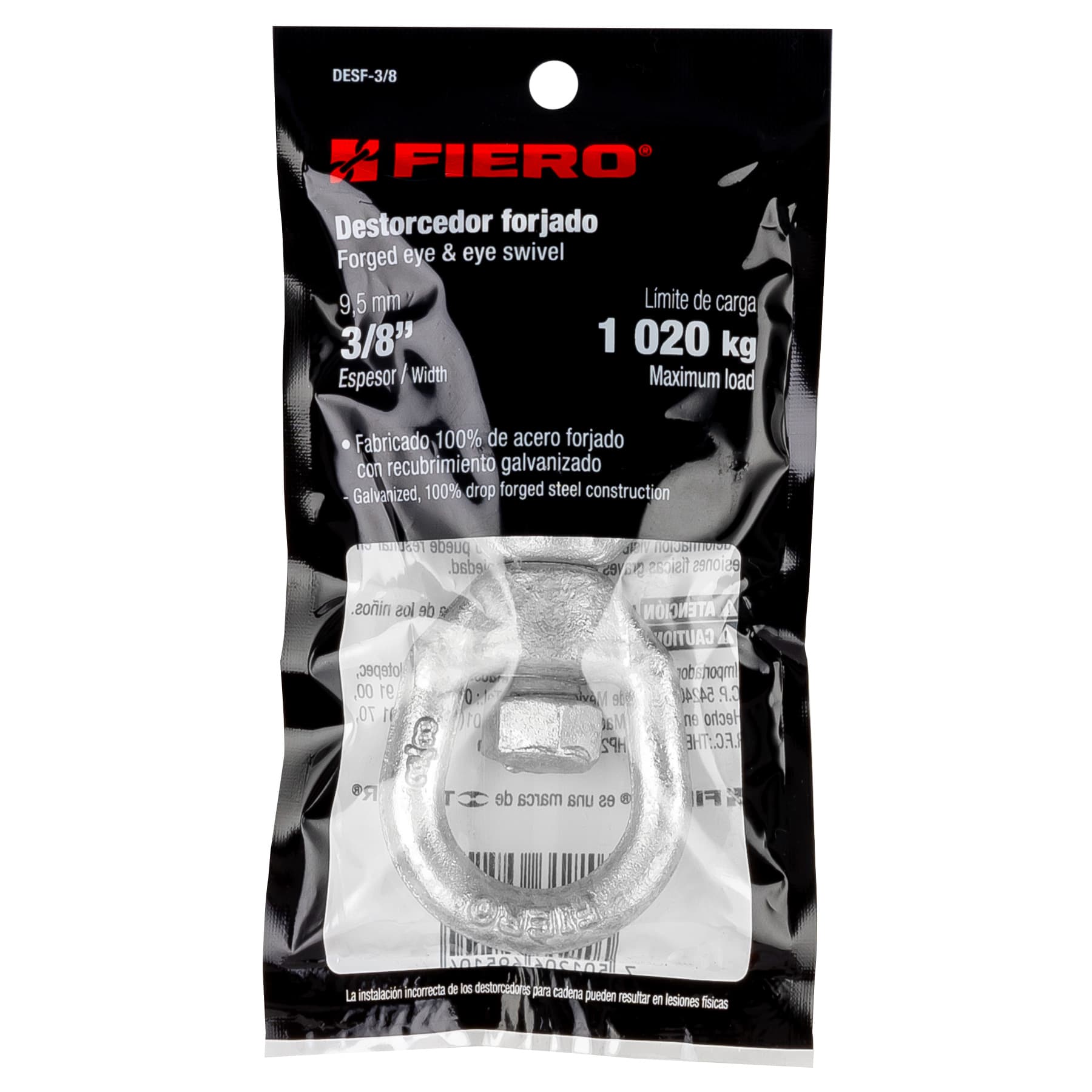 Destorcedor forjado de 3/8", Fiero