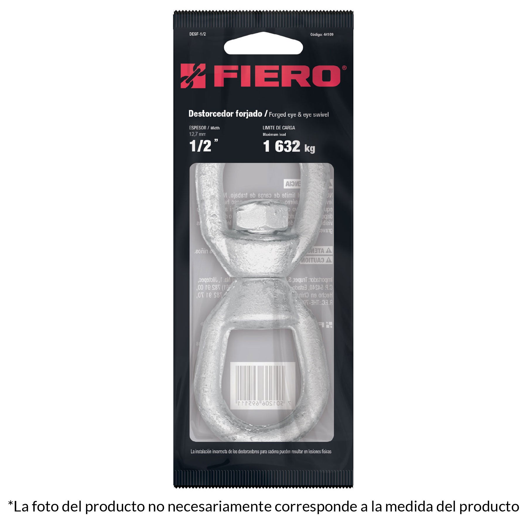 Destorcedor forjado de 5/16", Fiero