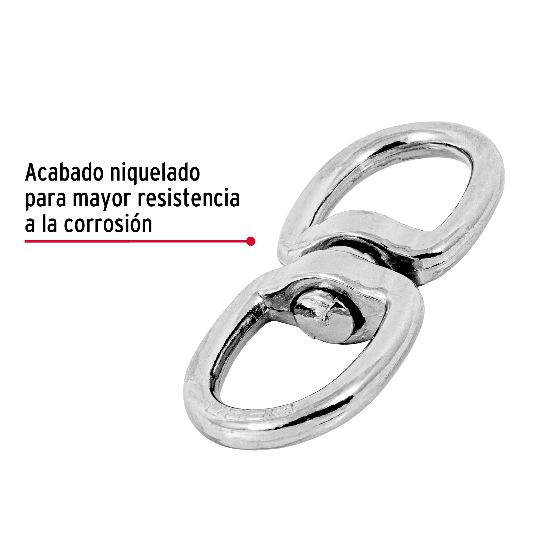 Destorcedor metálico de 1/4", Fiero