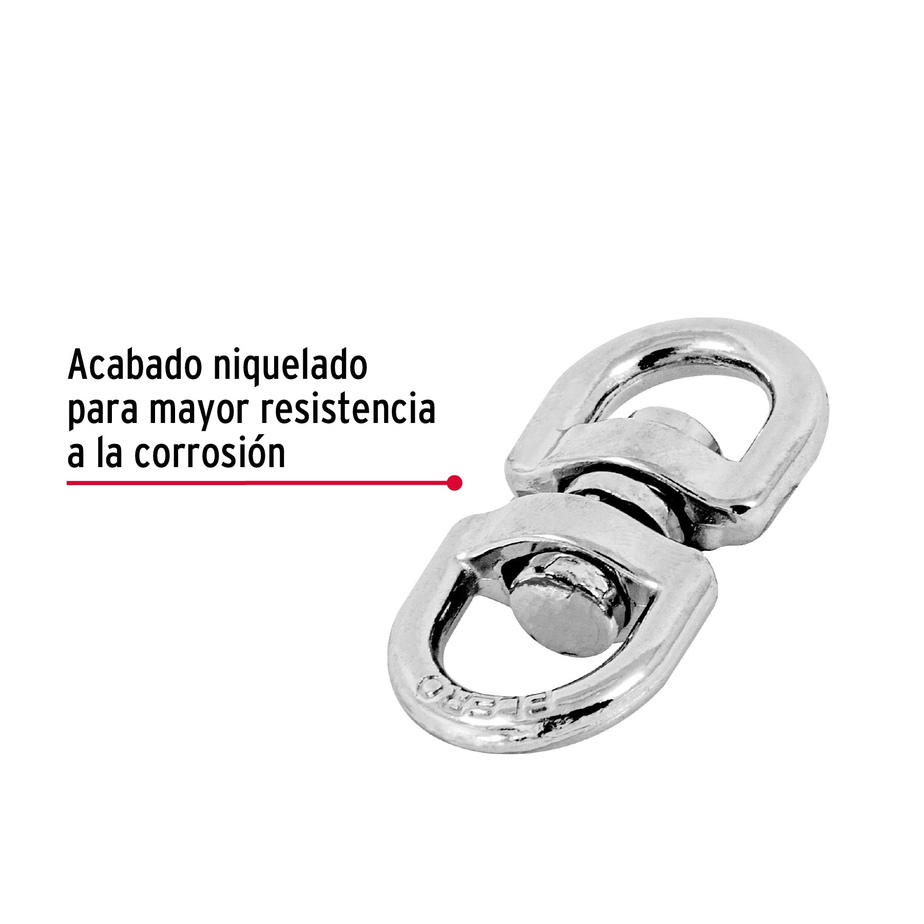 Destorcedor metálico de 1/8", Fiero