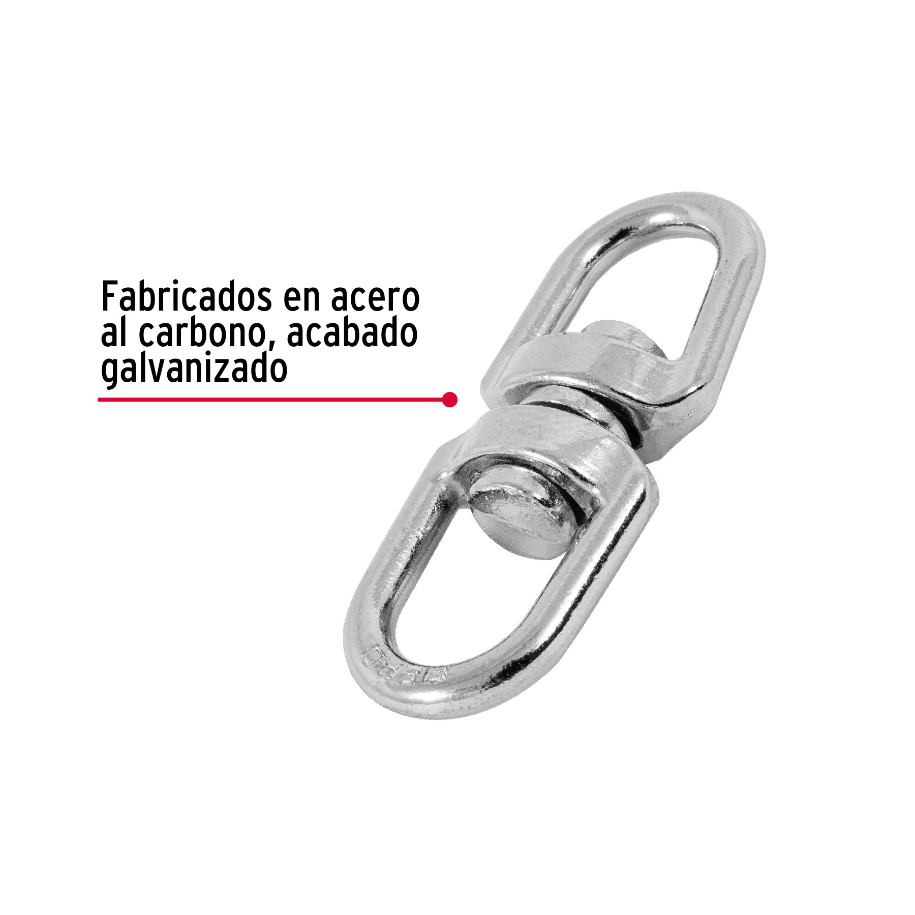 Destorcedor metálico de 5/32", Fiero